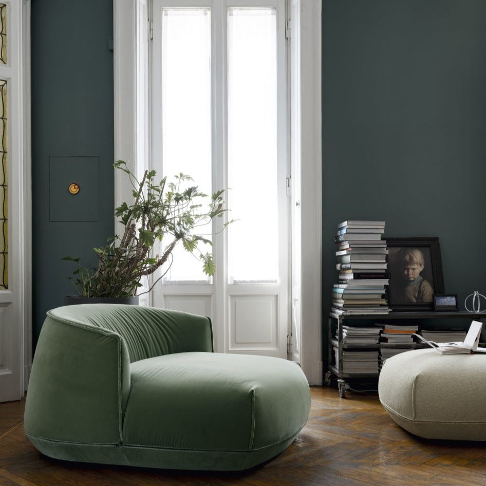 BRIONI Modern Lounge Chair - Comfortable Recliner for Living Room, Bedroom & Office - Premium Upholstered Accent Chair with Ergonomic Design - Perfect for Relaxing, Reading & Lounging