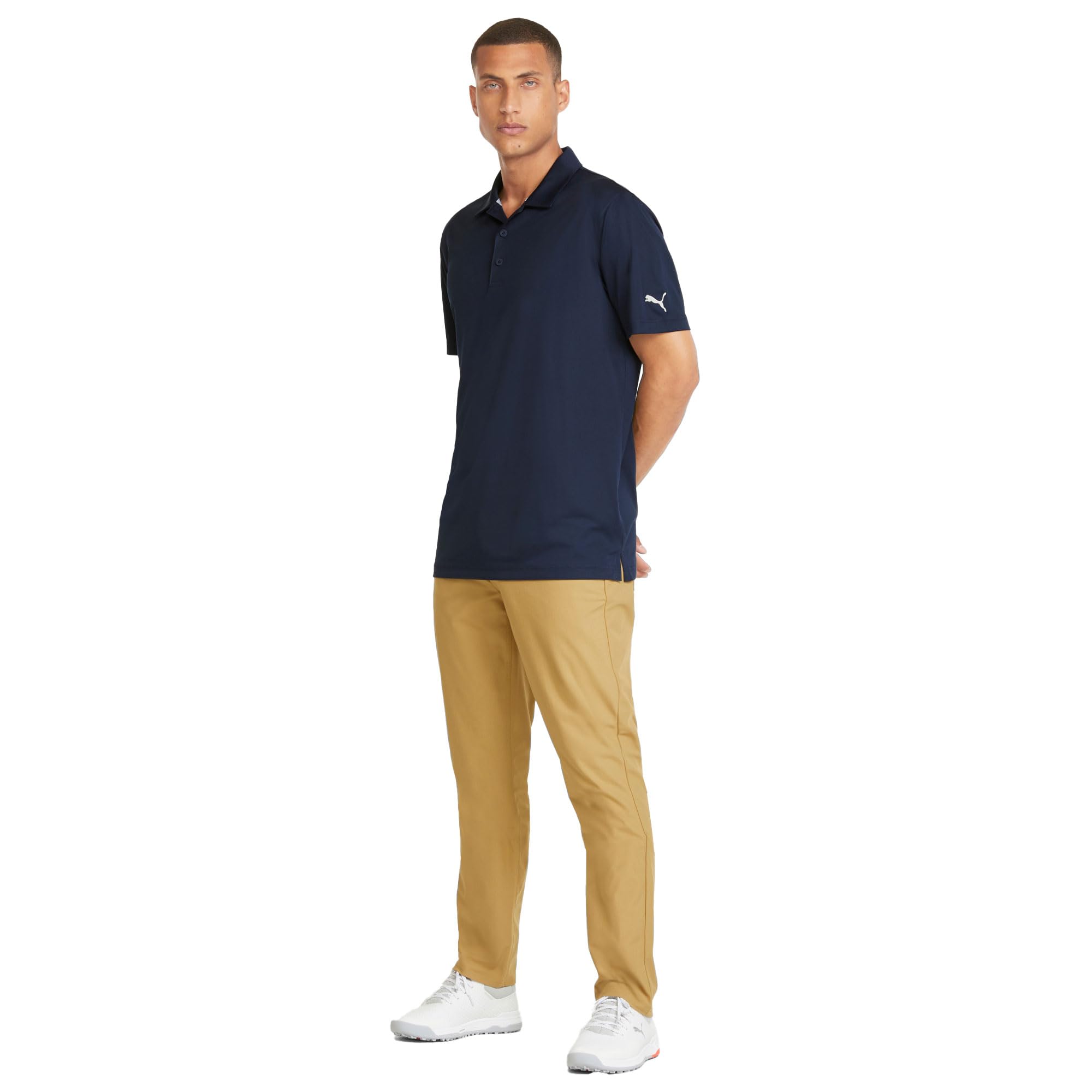 Puma Golf Men's Gamer Polo Shirt - Moisture Wicking Performance Golf Shirt, Navy Blazer, XXL - Perfect for Golf Tournaments, Country Club Events & Casual Wear