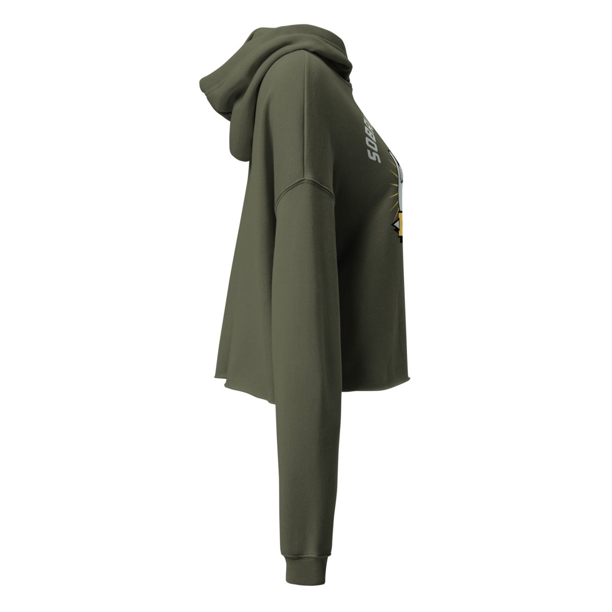 Sobriety Rocks Crop Hoodie - Comfortable & Stylish Women's Pullover for Fitness, Yoga & Casual Wear
