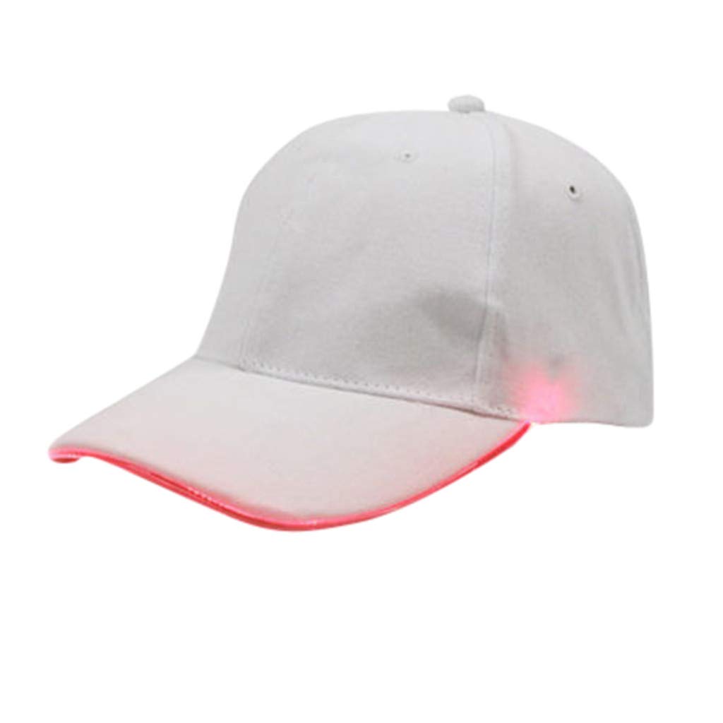 LED Light Up Baseball Cap - Adjustable Sports & Party Hat with Glow Effect for Hip-Hop, Rave, Night Clubs | Fashionable Unisex Sun Hat for Outdoor Events, Concerts & Festivals