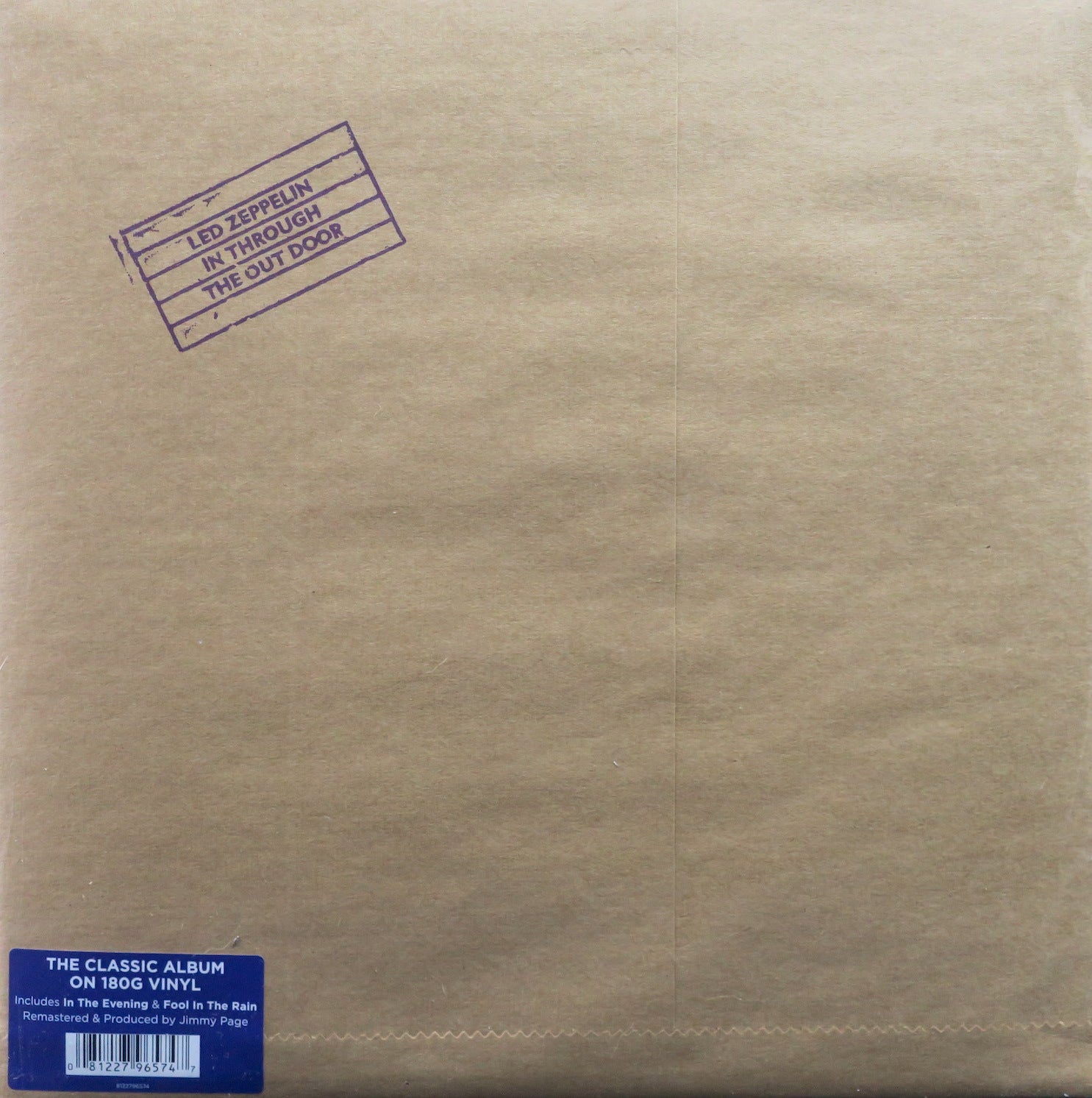 LED ZEPPELIN 'In Through The Out Door' Remastered 180g Vinyl LP - High-Quality Audiophile Record for Music Collectors & Home Listening