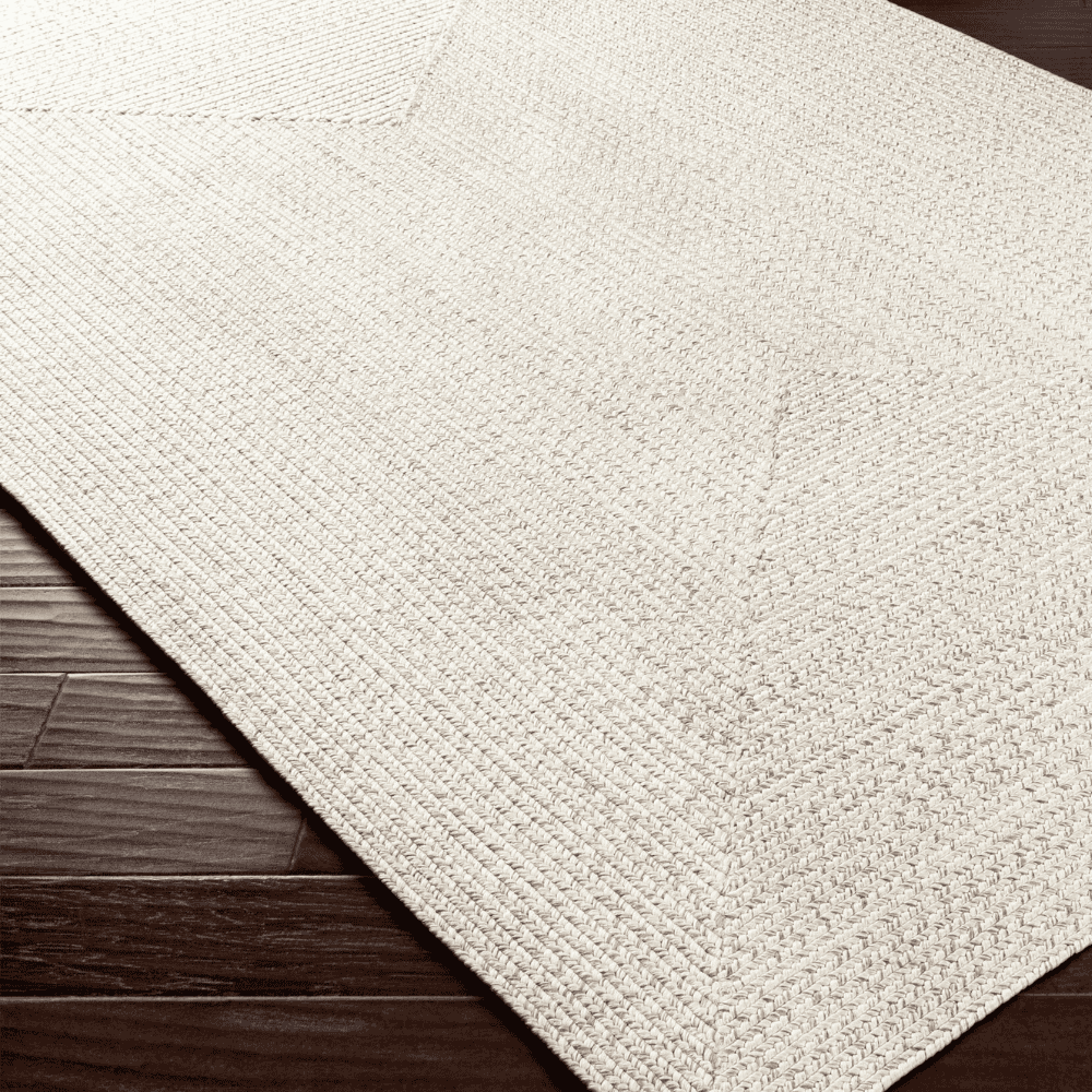 Premium Machine-Woven Outdoor Rug for Patio & Deck - Chesapeake Bay Design in Cream | Water-Resistant & Durable for Outdoor Use - Perfect for Backyard, Poolside & Garden Decor