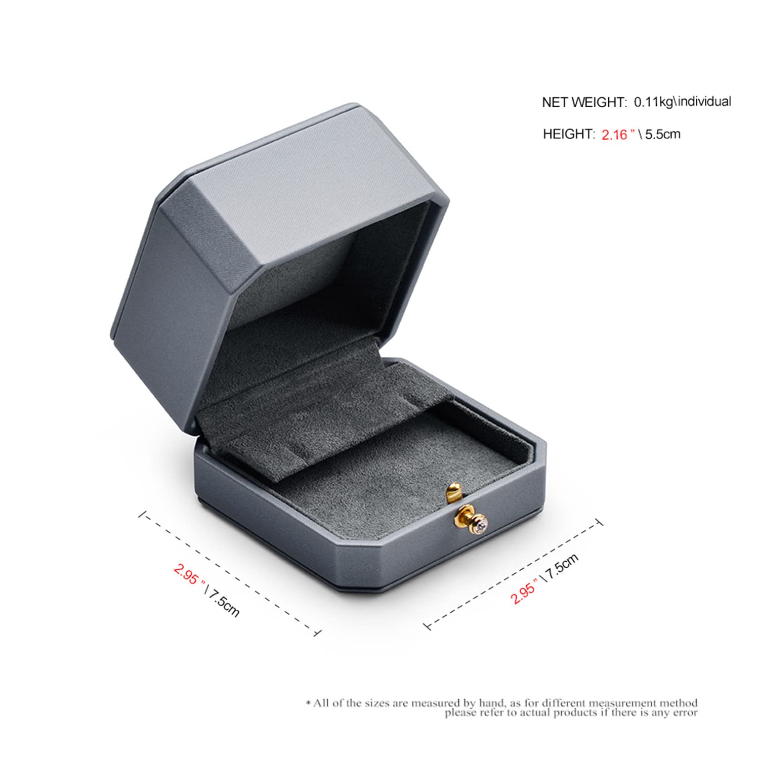 Premium Leather Jewelry Gift Box for Earrings - Elegant Birthday & Anniversary Present - Perfect for Gifting, Storage & Travel Accessories