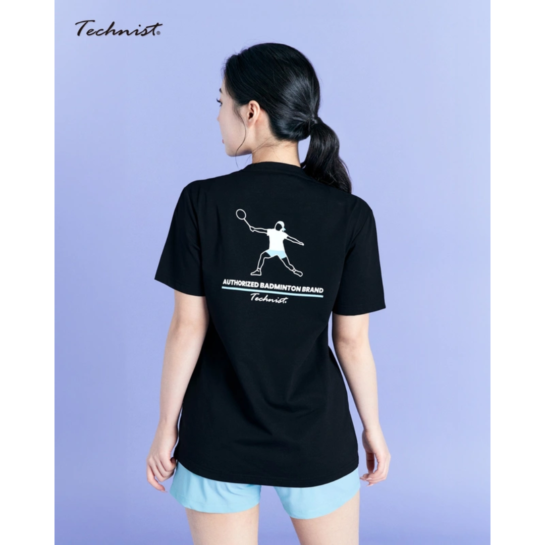 Technist TNT6434 Unisex Cotton-Like Comfort T-Shirt - Soft Breathable Casual Tee for Men & Women [Black] - Perfect for Everyday Wear, Gym, and Outings