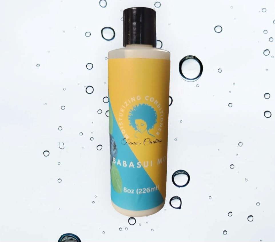 TIANA'S CREATIONS MOI Babasui Moisturizing Conditioner with Aloe Vera & Shea Butter - Deep Hydration for Natural Curly, Kinky & Coily Hair - 8oz Hair Care for Dry, Damaged Hair - Perfect for Daily Use & Protective Styles