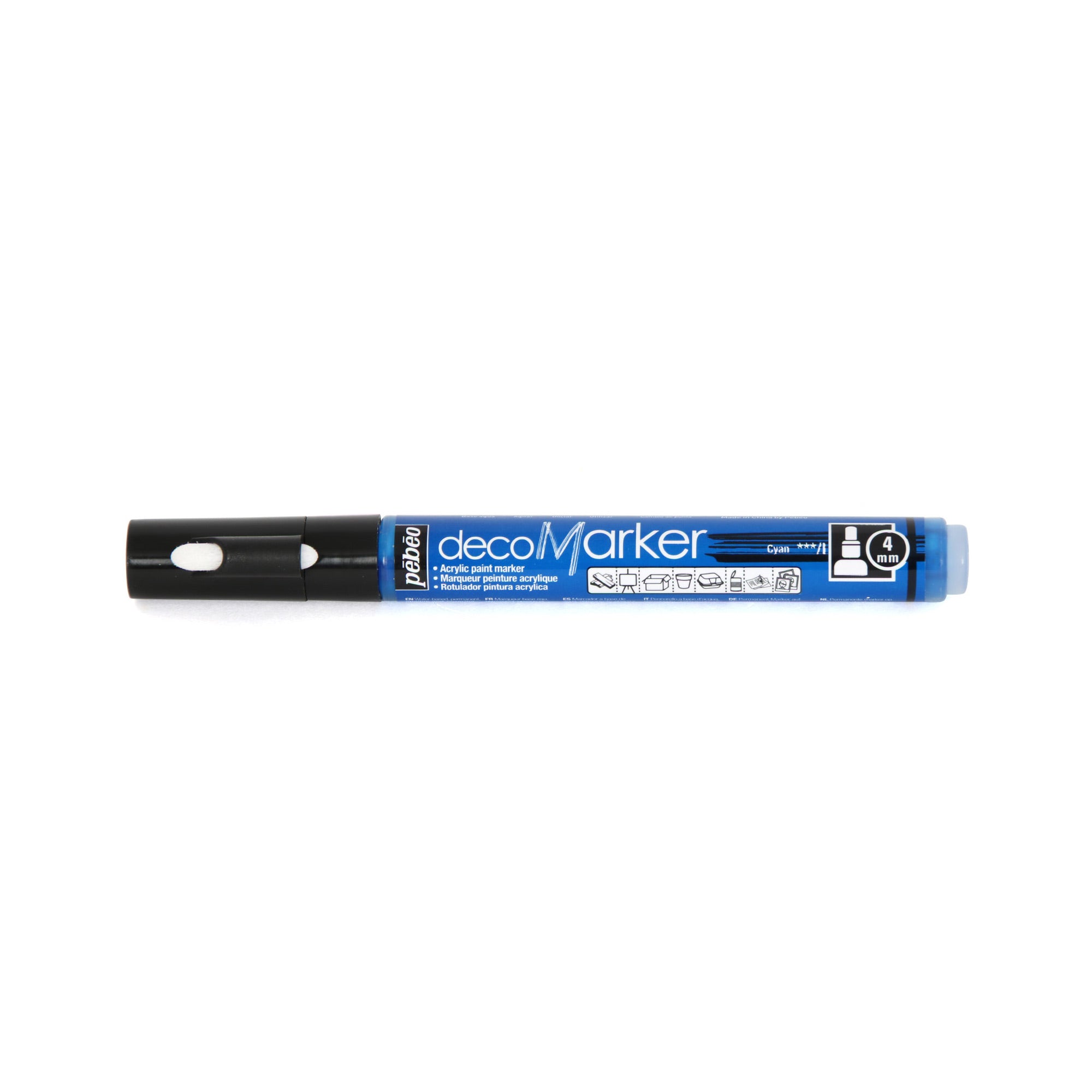 Premium Acrylic Paint DecoMarker - 4mm Fine Tip Metallic Copper for DIY Crafts, Scrapbooking & Home Decor