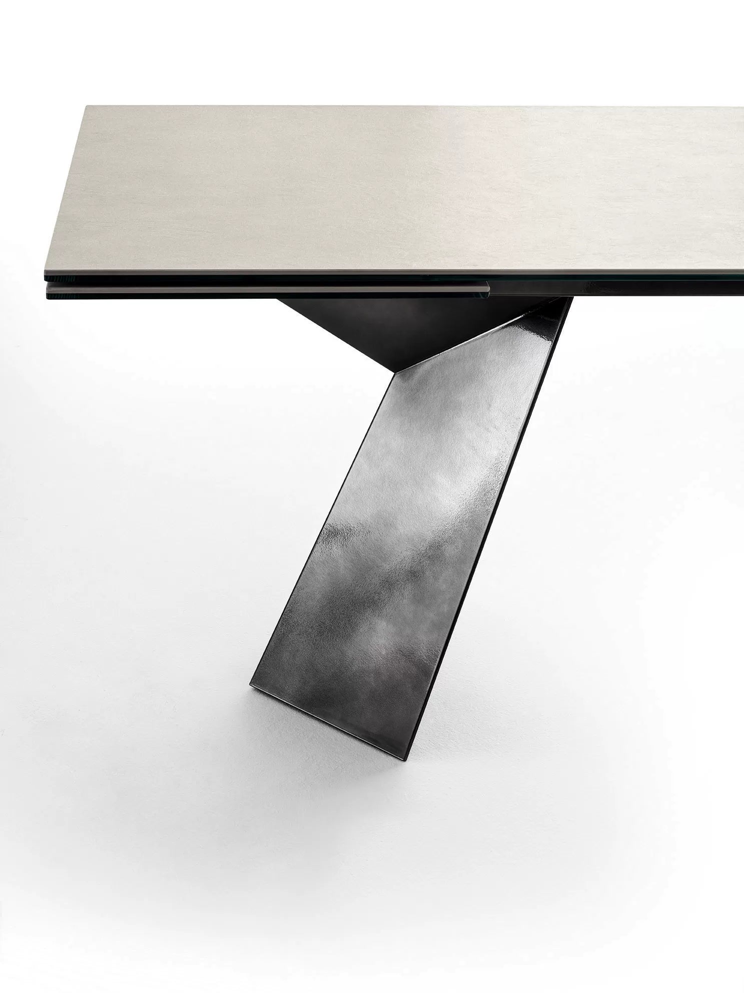 Fiandre Extendable Marble & Ceramic Dining Table - Elegant Expandable Kitchen Table for Small Spaces | Perfect for Dining Rooms, Kitchens, and Small Apartments