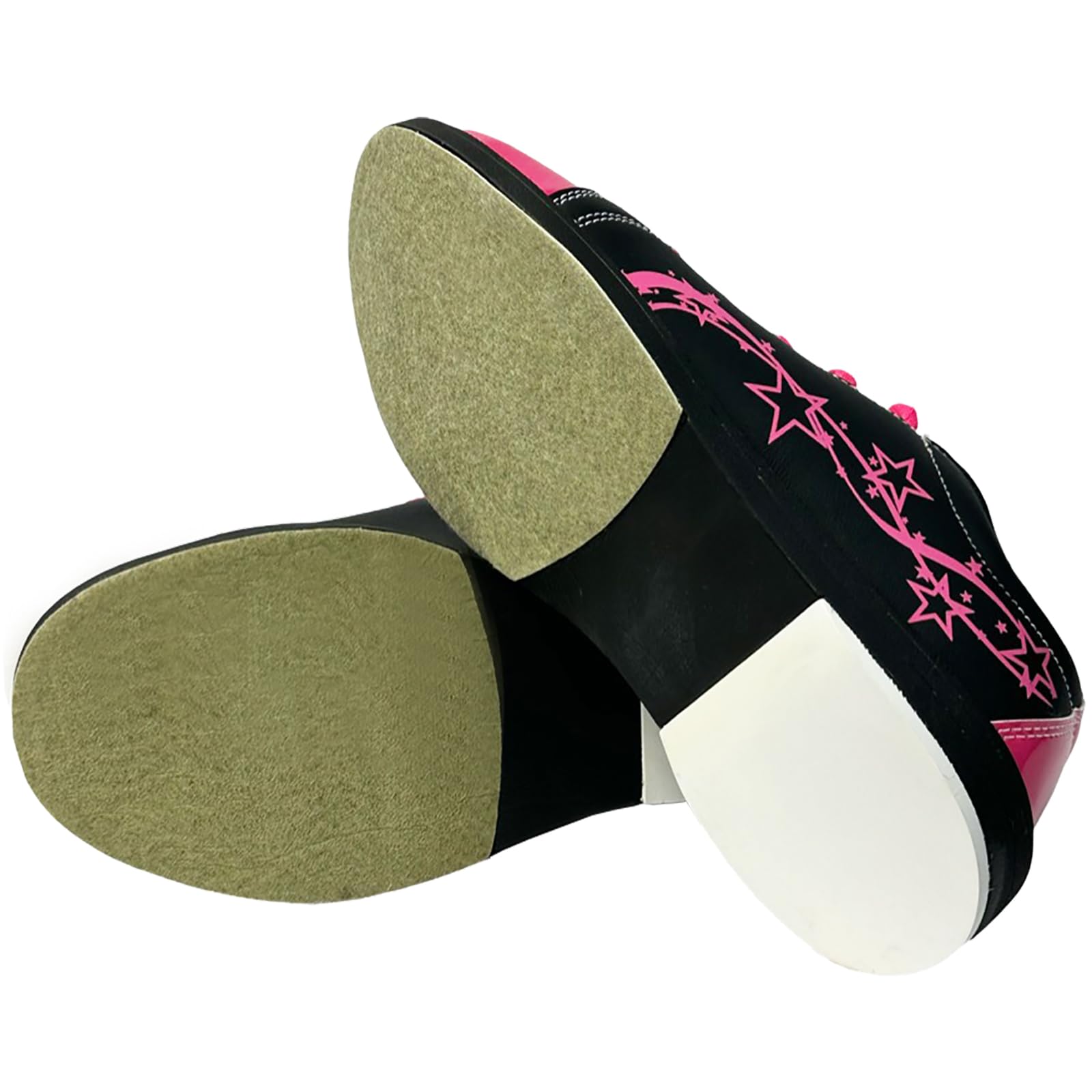 Pyramid Women's Rise Black & Hot Pink Bowling Shoes - Comfortable & Stylish for League Play & Casual Bowling