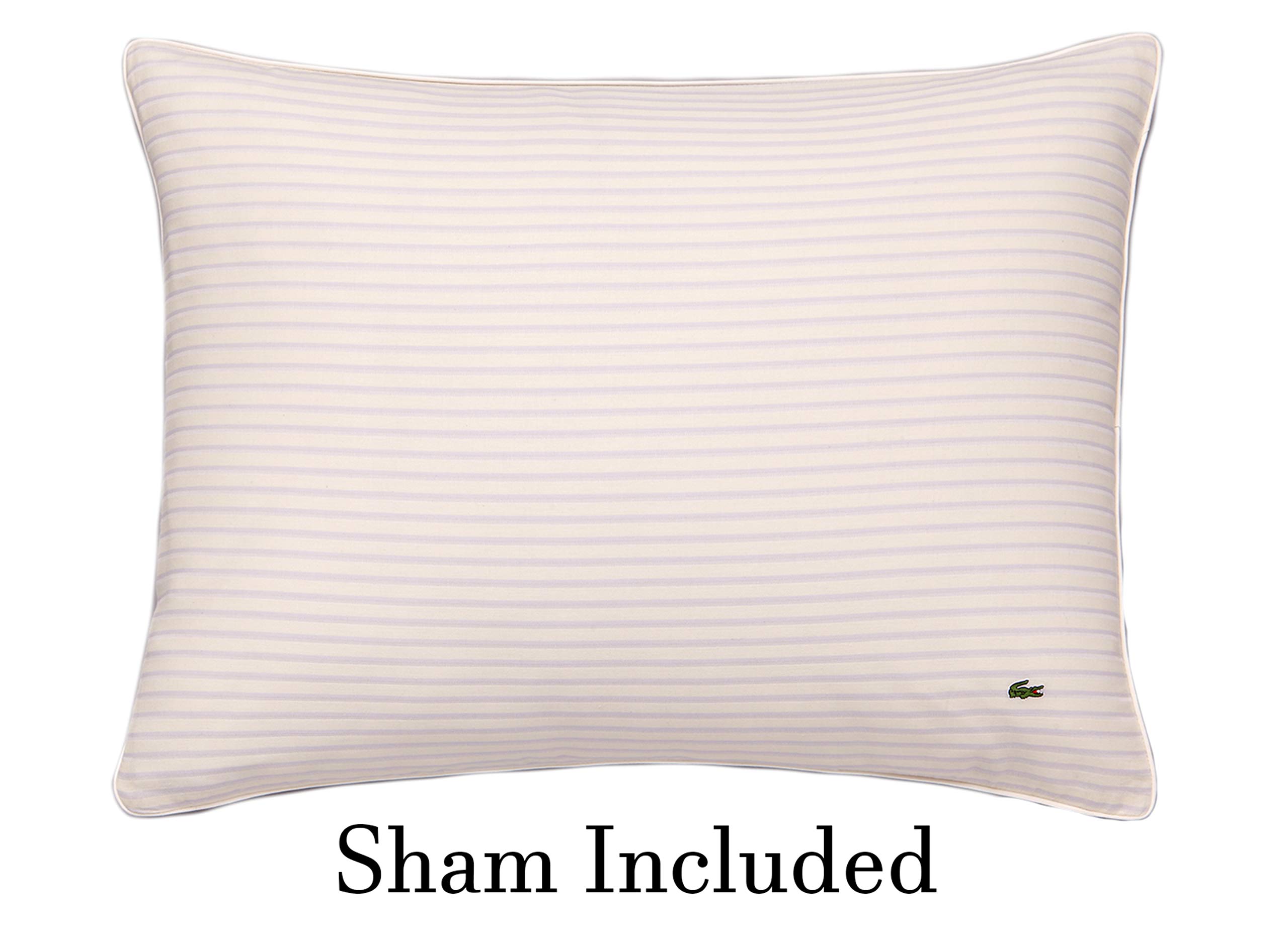 Lacoste Smash King Size Duvet Cover Set - 100% Cotton Red Luxury Bedding for Master Bedroom & Guest Room