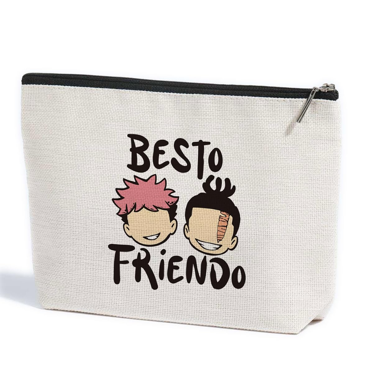 Best Anime Makeup Bag - Cute Jujutsu Kaisen Merch Gift for Women, Teens & Girls - Perfect for Birthday, Graduation, Friendship & Nurse Gifts - Great for Cosplay, Travel & Daily Use