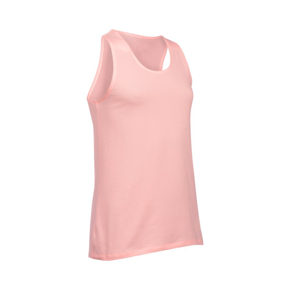 Under Armour Kids Girls' Favorite Tank Top - Breathable Athletic Shirt for Big Kids (Size 8) | Ballet Pink Workout Top for Dance, Gym & Play