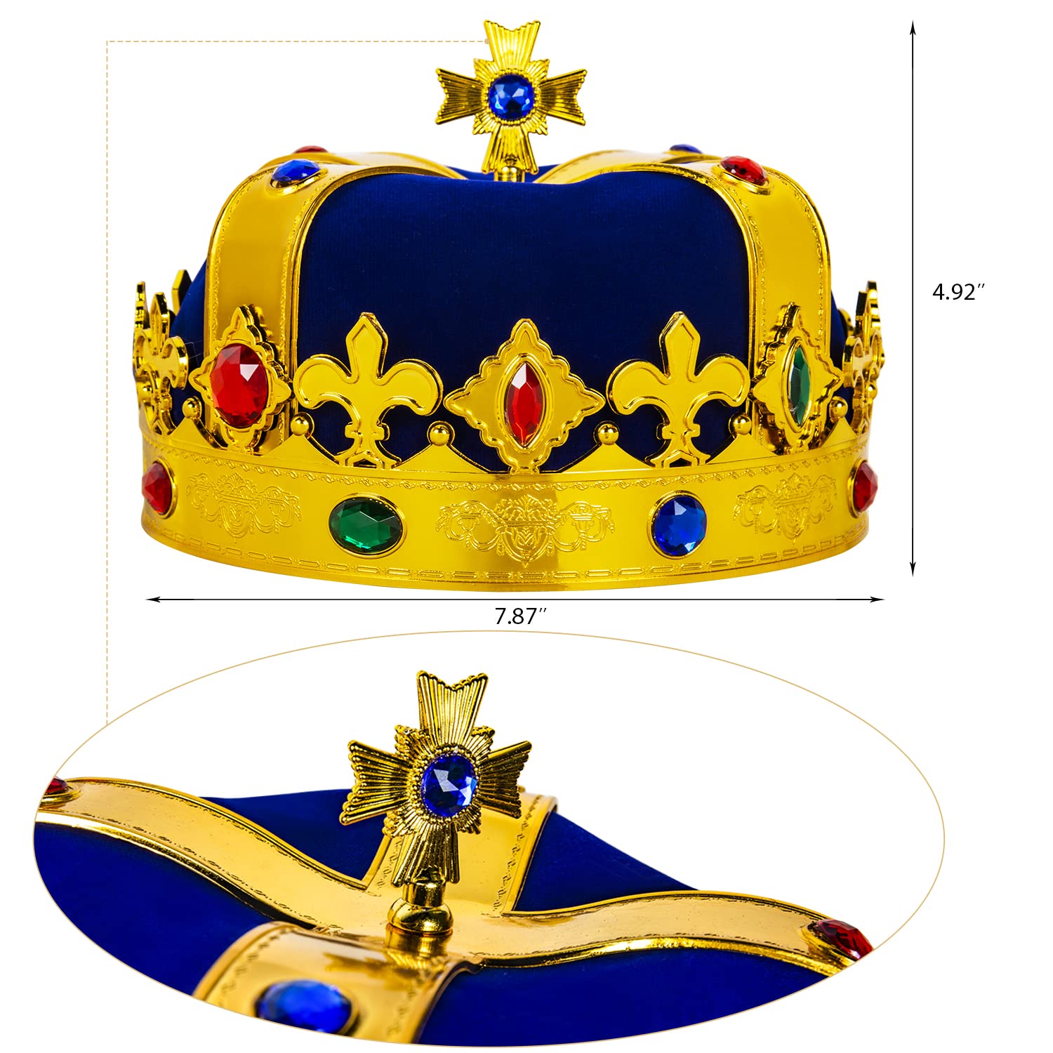 14th Birthday Hat for Boys - Funny Birthday Crown & Sash Set - King Birthday Party Accessories - Perfect for 14th Birthday Celebrations, Parties & Photo Props