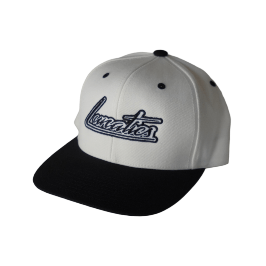 Lunatics Logo Snapback Hat - Black & Green Brim Adjustable Baseball Cap for Men & Women | Perfect for Streetwear, Hip Hop Fashion & Sports Fans