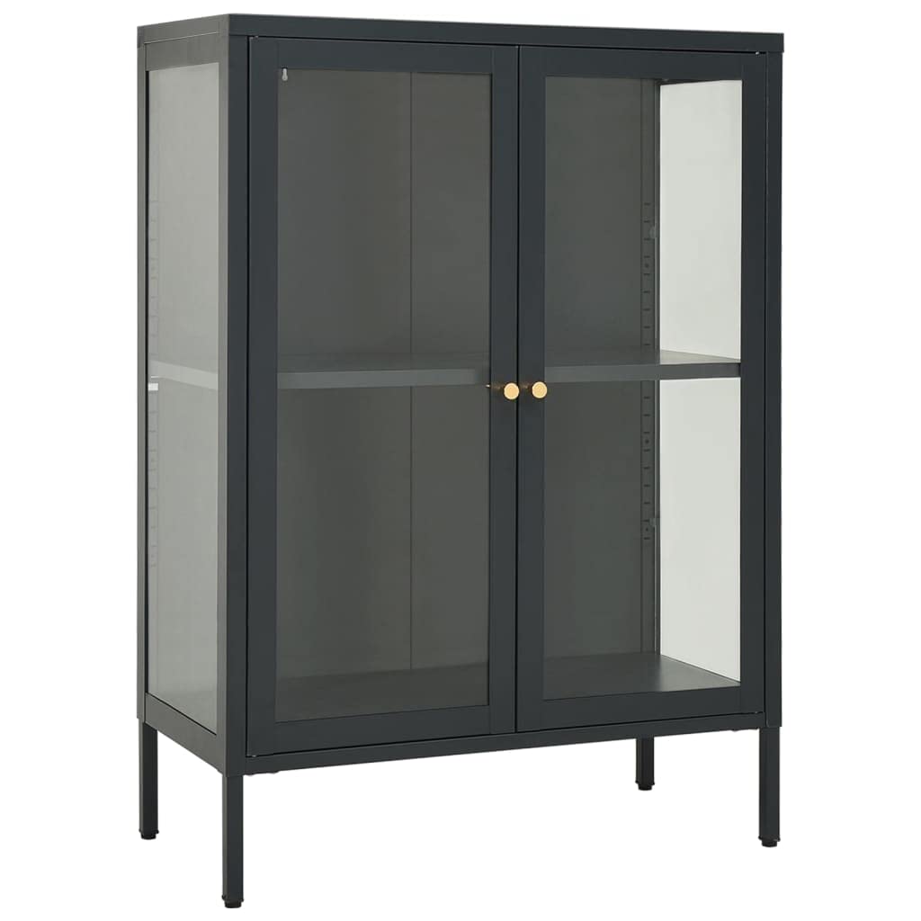 Modern Kitchen Hutch Cabinet with Glass Doors - 29.5