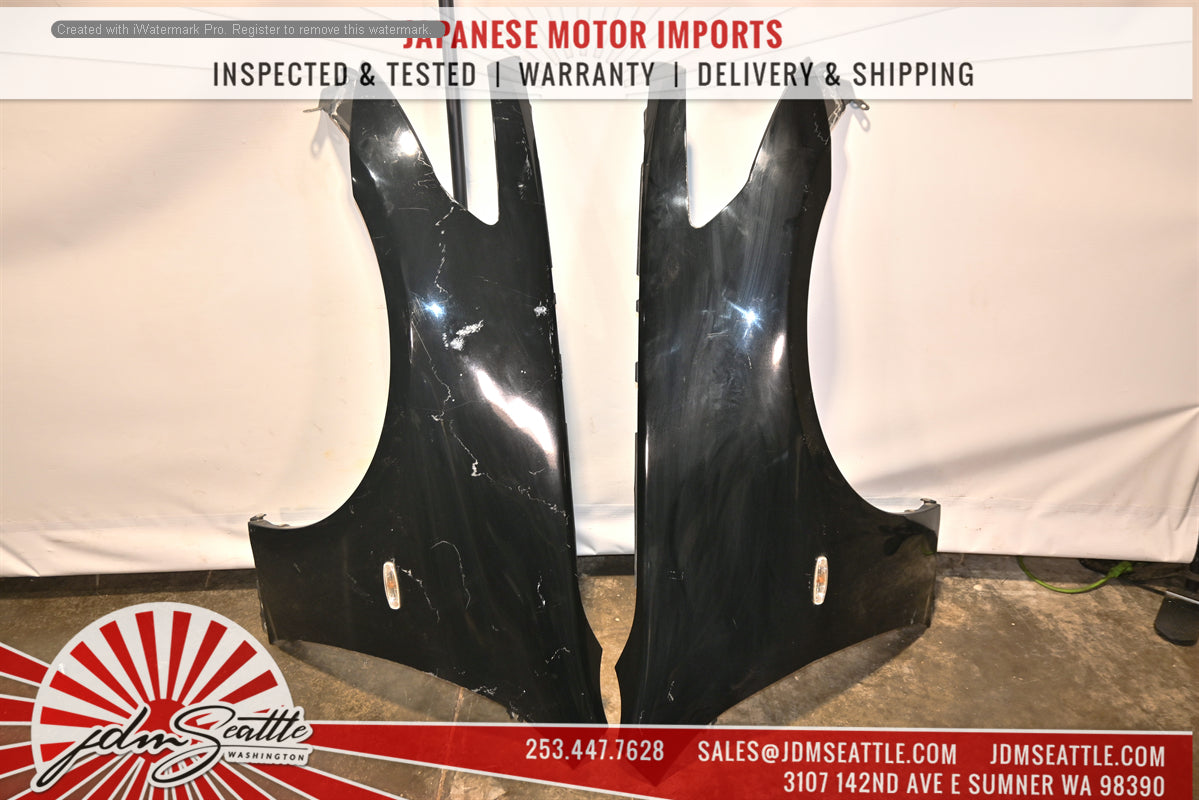 2007-2012 INFINITI G35 Front End Conversion Kit with Hood, Fenders & Headlights - JDM Style Nose Cut for Car Customization & Performance Upgrade