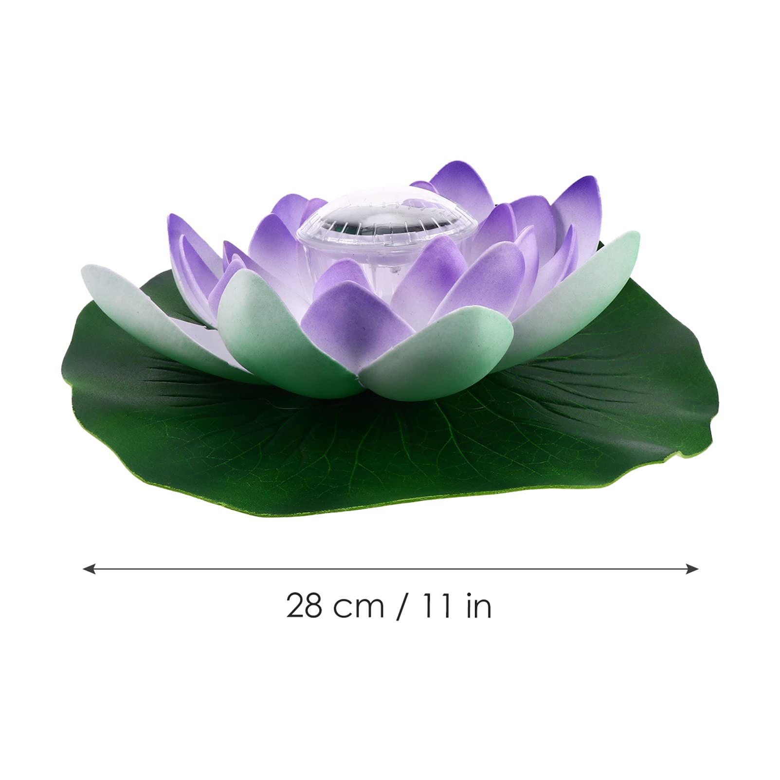YARDWE Solar Lily Pad LED Floating Lights - Waterproof Solar Garden Lights for Pool, Pond, Backyard Decor - Blue Solar Powered Night Lights for Outdoor Garden, Patio & Landscape Lighting