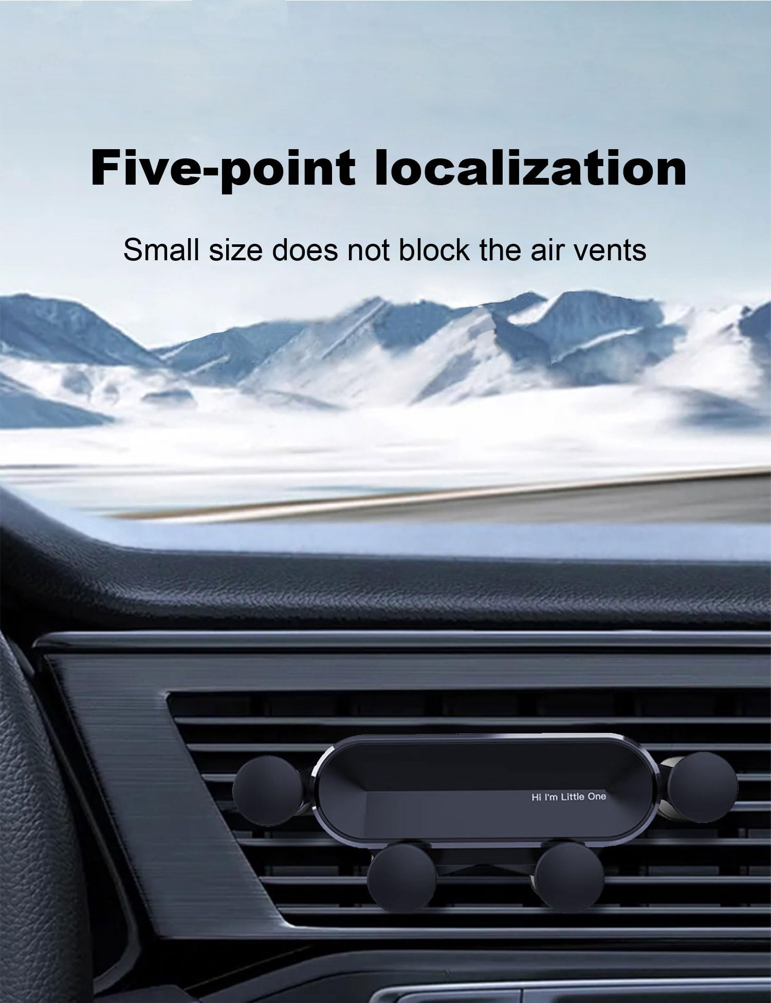 HLIXOZIY Universal Car Phone Holder - Vent Mount for Hands-Free Use, Compatible with iPhone & Android Smartphones - Perfect for Driving, GPS Navigation & Safe Commuting