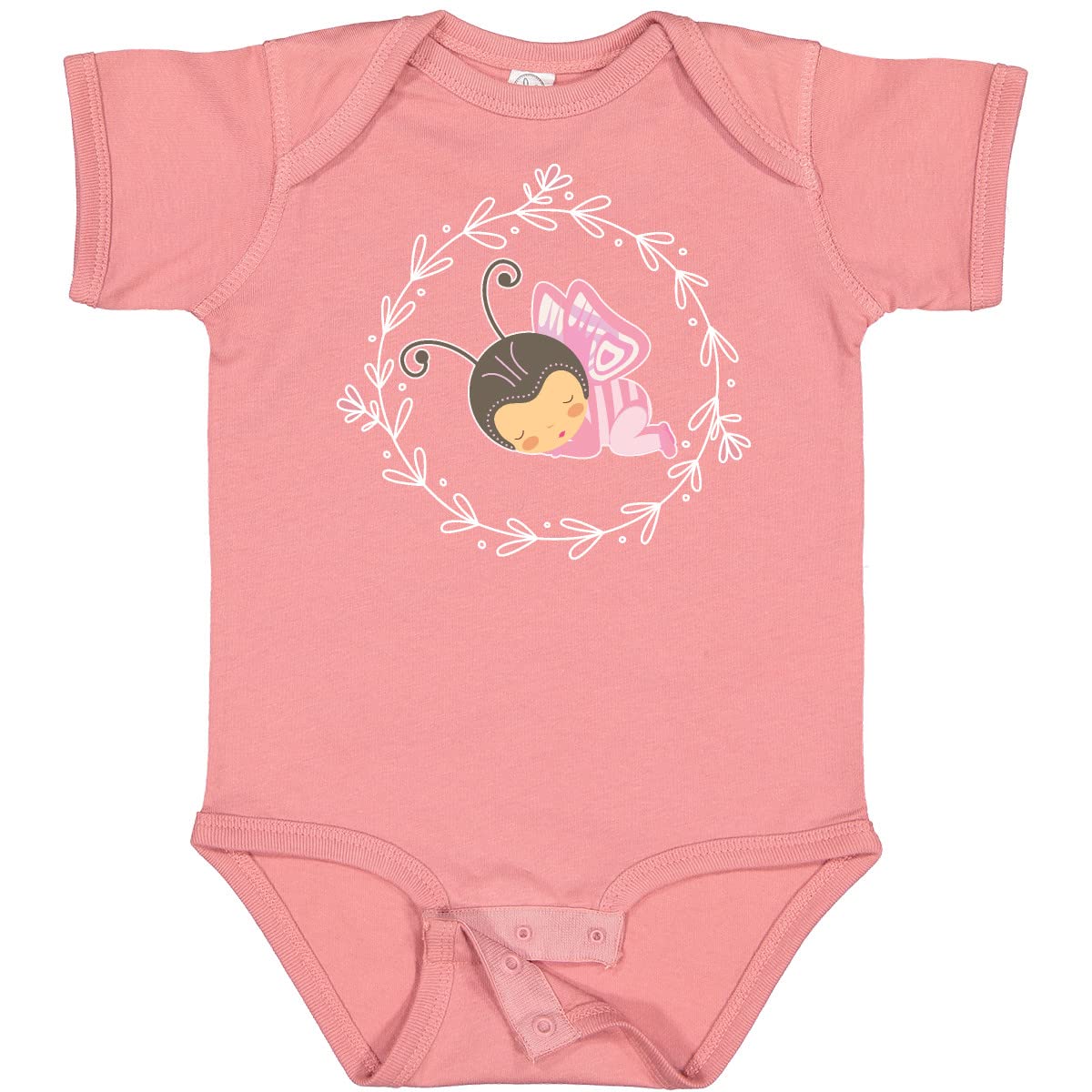 Inktastic Cute Butterfly Print Baby Girl Bodysuit - Soft & Comfortable Onesie for Newborns & Infants - Perfect for Everyday Wear, Photos & Special Occasions