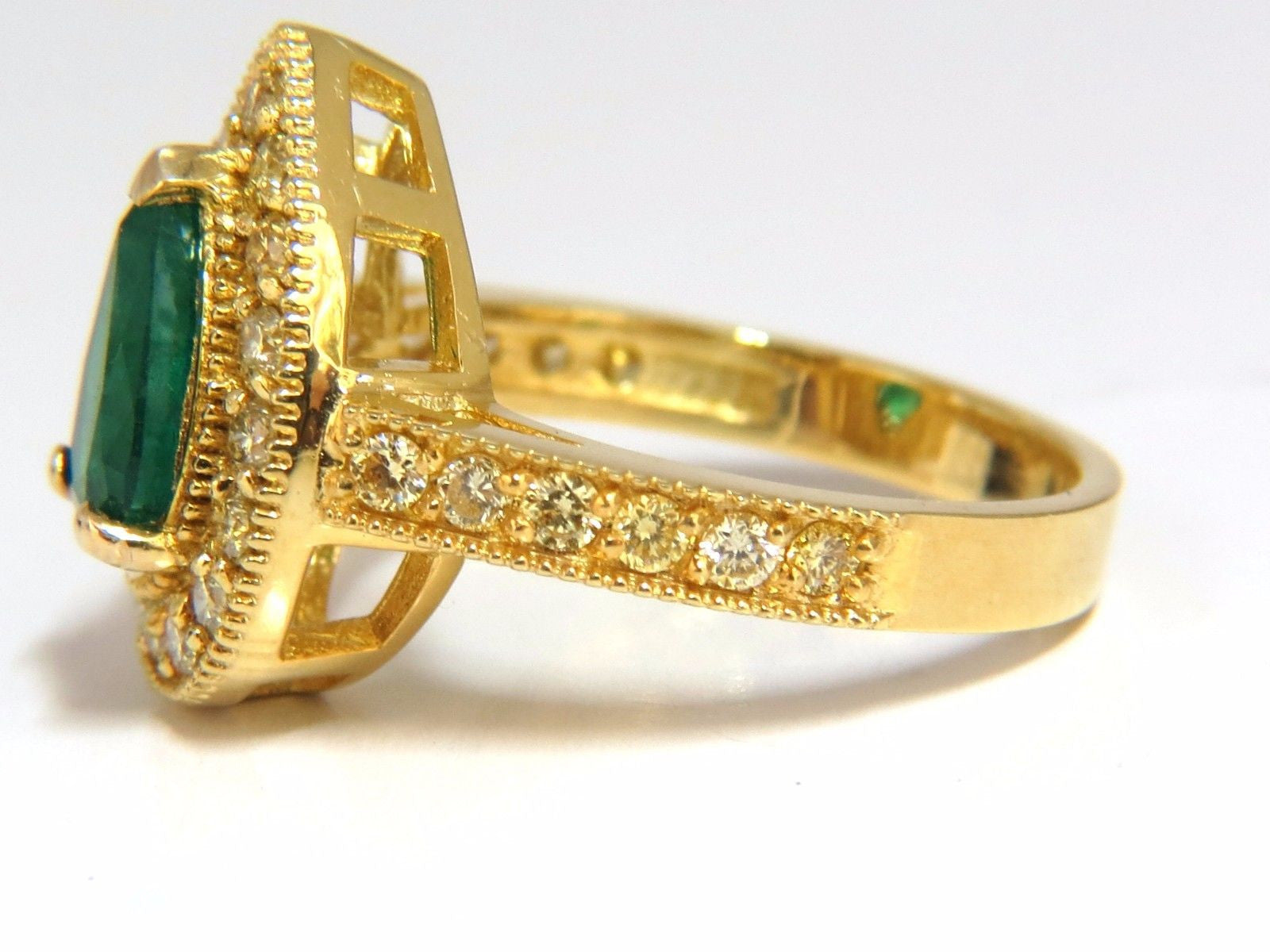 2.85ct Natural Pear Brilliant Emerald Diamond Ring in 14K Gold with G/VS Clarity + Fancy Yellow Diamonds | Elegant Engagement, Wedding, or Anniversary Jewelry Gift