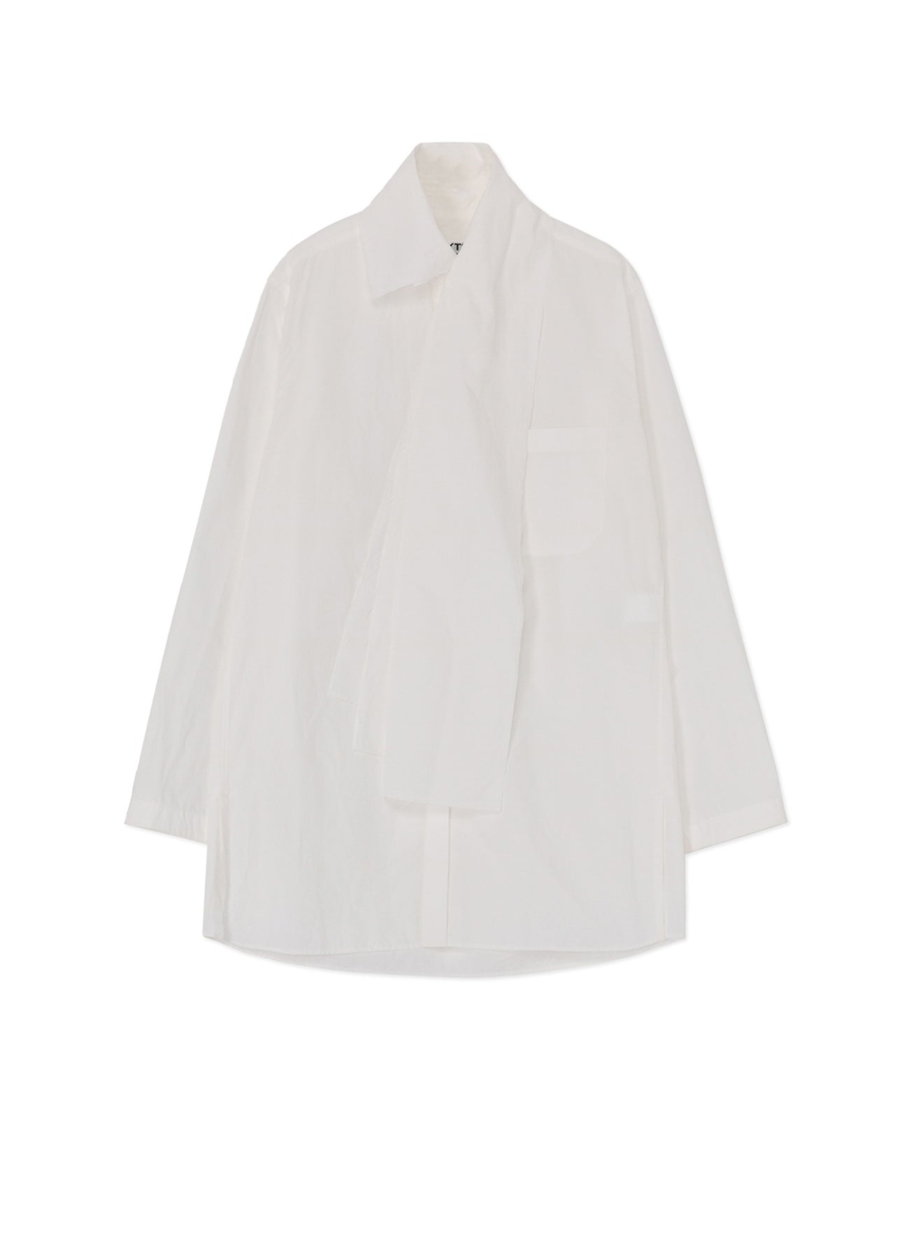 Stylish Cotton Linen Washer Typewriter Asymmetrical Stole Collar Shirt for Women | Trendy Casual & Office Wear | Perfect for Spring & Summer Outfits