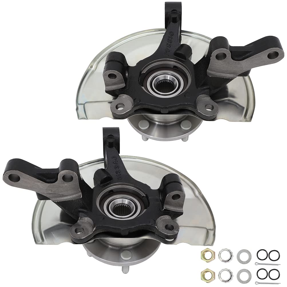 Dodge Caliber 2007-2012 Wheel Hub Bearing & Steering Knuckle Assembly - Front Left & Right Side (Part Numbers: 698-410, 698-411, 68088498AD, 68088499AD) - Perfect for Smooth Ride & Steering Repair, DIY Auto Maintenance