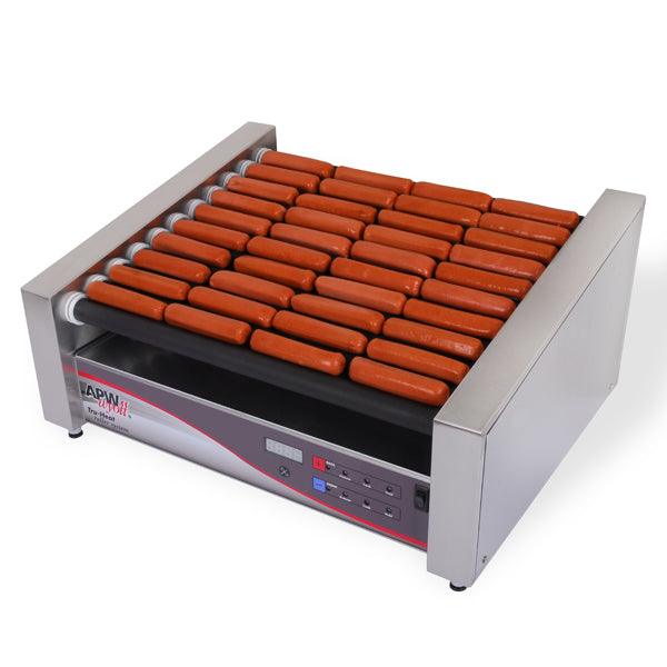APW Wyott HRSDi 50S Commercial 11-Roller Hot Dog Grill Machine - Perfect for Restaurants, Food Trucks & Concession Stands