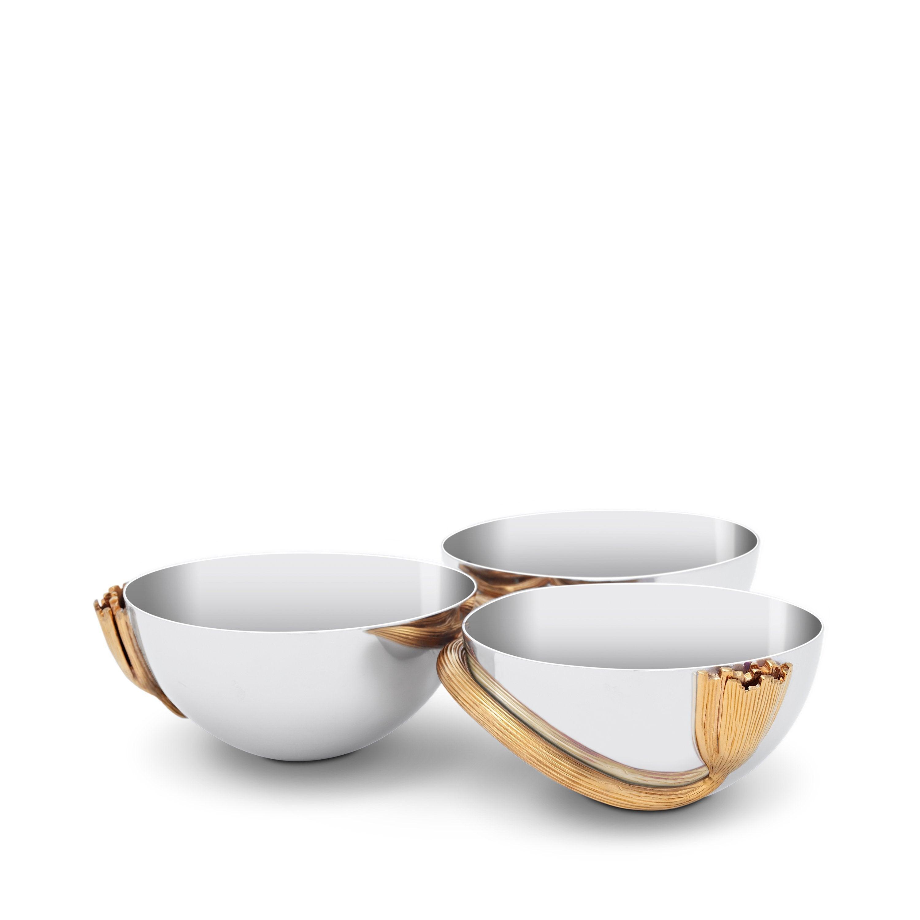 3-Section Deco Leaves Condiment Server - Perfect for Salads, Desserts & Party Platters | Elegant Serving Tray for Entertaining