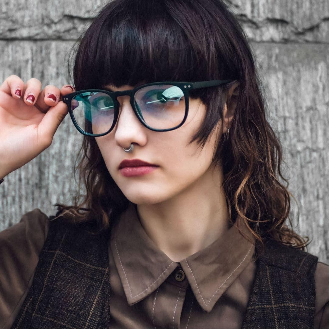 Blue Light Blocking Glasses for Women & Men - 2 Pack Anti Glare Computer Reading Glasses with Spring Hinge | Reduce Eye Strain for Office Work, Gaming & Screen Time