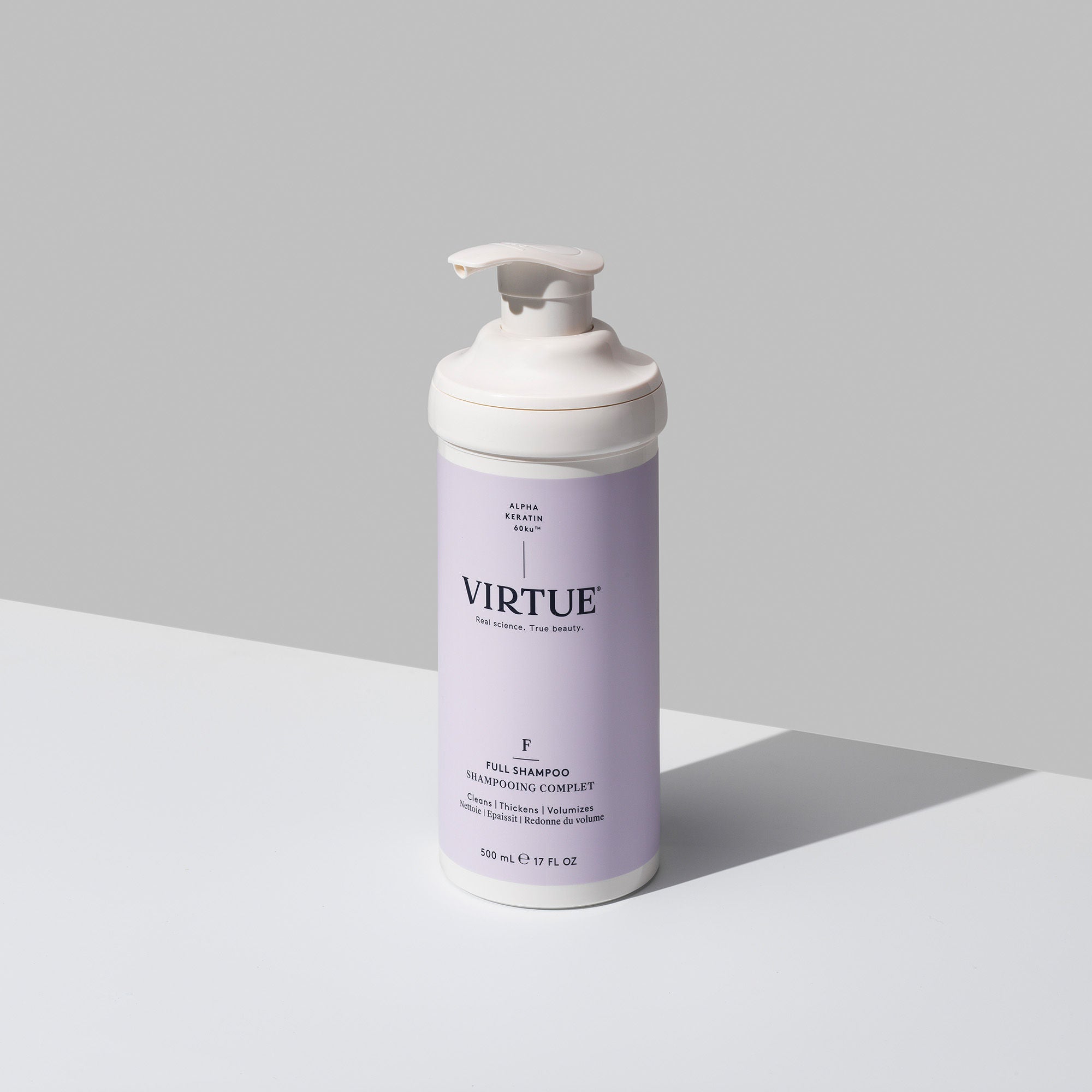 Virtue Full Shampoo for Thickening & Volumizing Hair - Sulfate-Free, Biotin-Enriched Formula for Fine, Thin Hair - Perfect for Daily Use at Home & Salon Styling