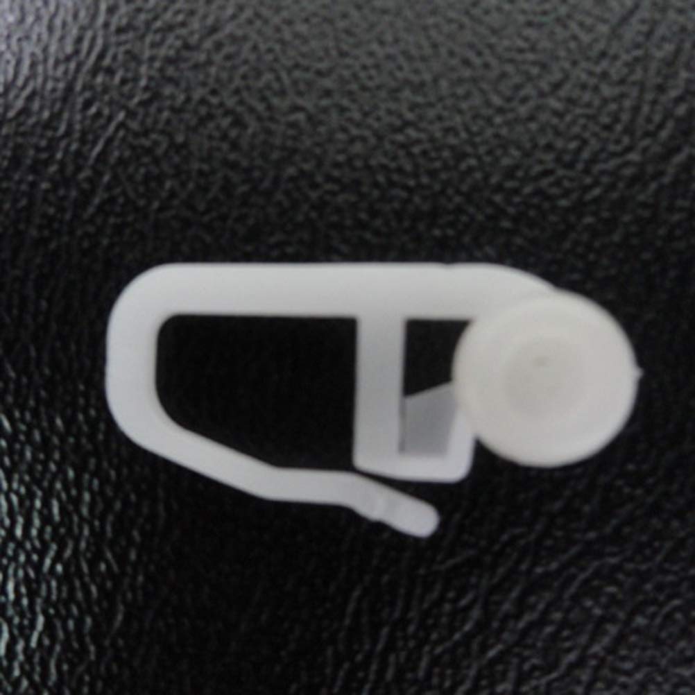 BESPORTBLE 100PC White Sliding Curtain Hooks - Durable Roller Hooks for Bedroom Drapes, Shower Curtains, and Window Treatments - Easy Glide Rail Accessories for Smooth Curtain Movement (Perfect for Home, Hotel, and Apartment Decor)