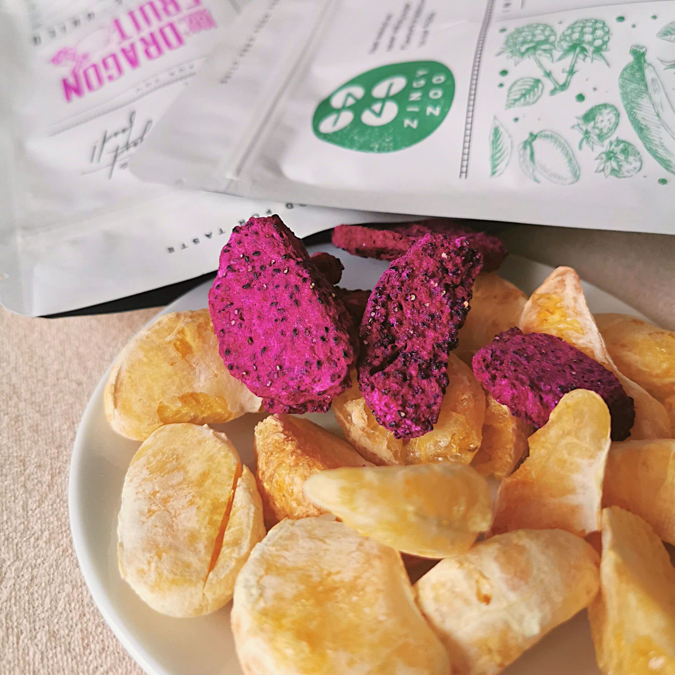 Freeze Dried Dragon Fruit Pitaya - Natural No Sugar Added - for Pink Matcha & Smoothies (100g)