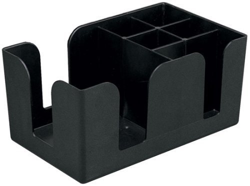 6-Compartment Counter-Top Bar Caddy Organizer - Barware Storage for Napkins, Straws & Utensils (Set of 12) - Perfect for Home Bars, Restaurants & Party Serving Stations