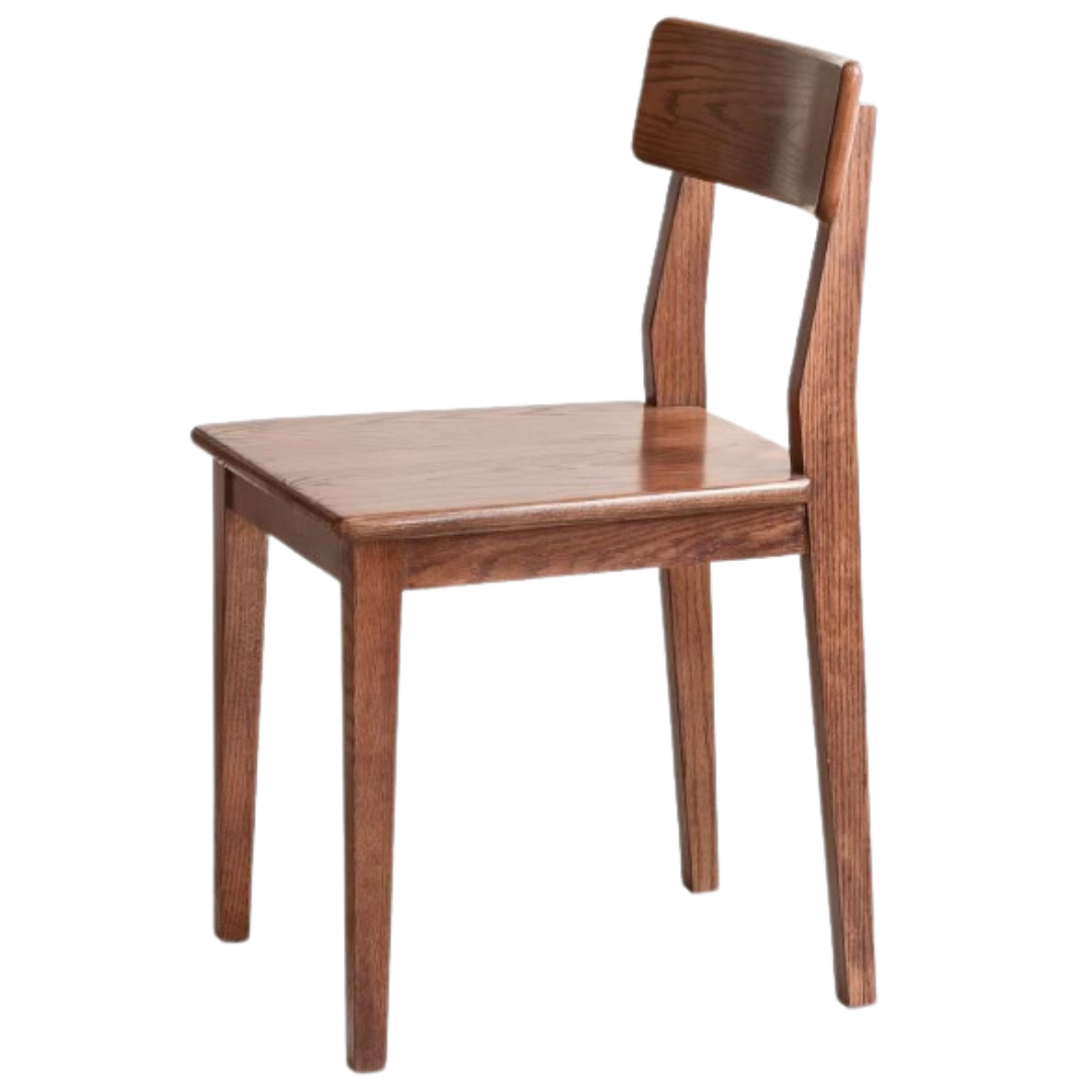 17.3x17.7x30.7 inch/ 44x45.5x78сm/ Walnut color/ 4 pcs Oak chair