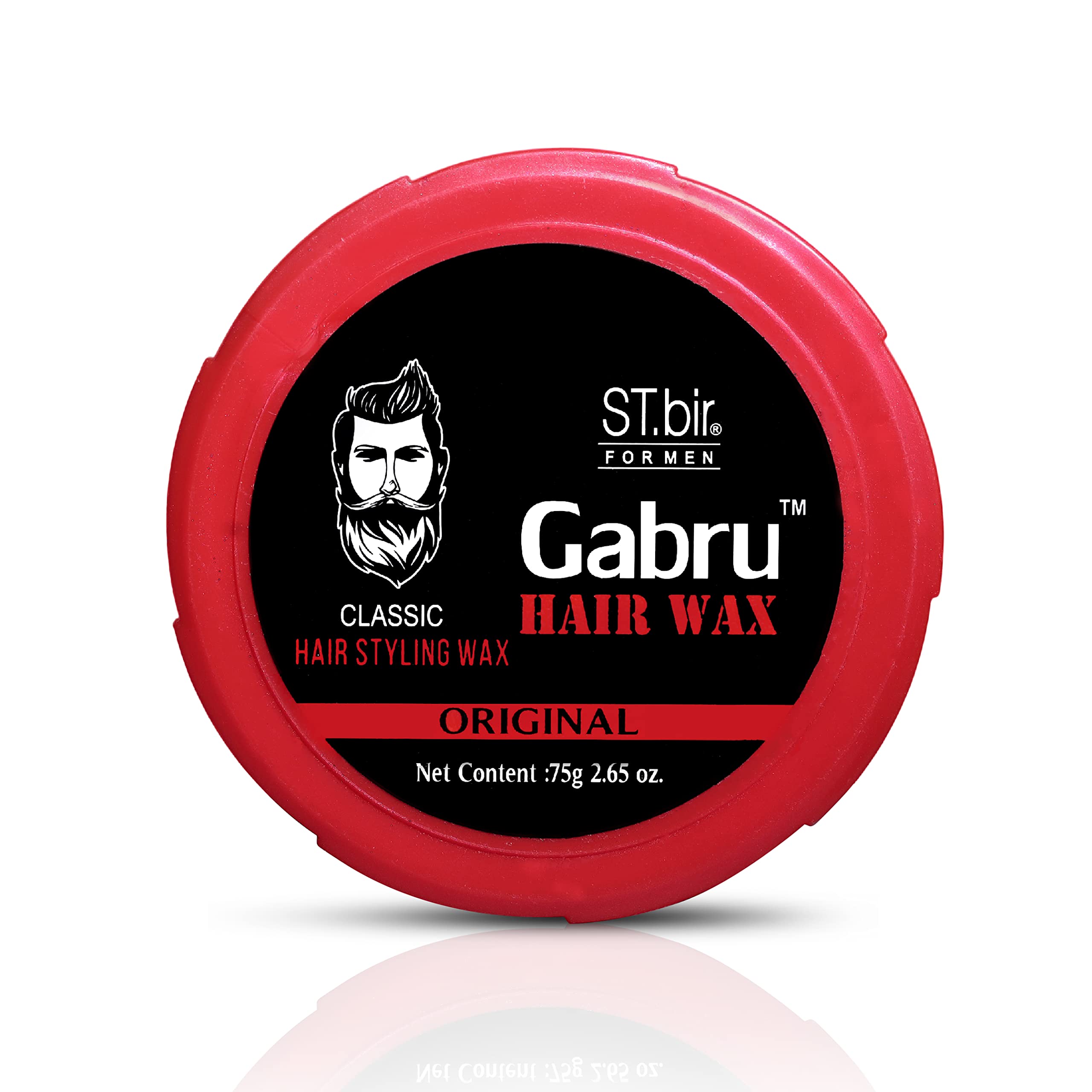 Gabru Hair Wax Classic 75G - Strong Hold Styling Wax for Men - Perfect for Pompadour, Quiff & Spiky Hairstyles - Salon Quality Hair Styling Product