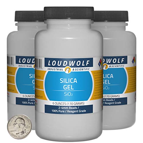 1.1 lbs Silica Gel Desiccant - 3 Bottles (100% Pure Reagent Grade, 2-4mm Beads) for Moisture Control in Storage, Electronics & Collectibles | Made in USA