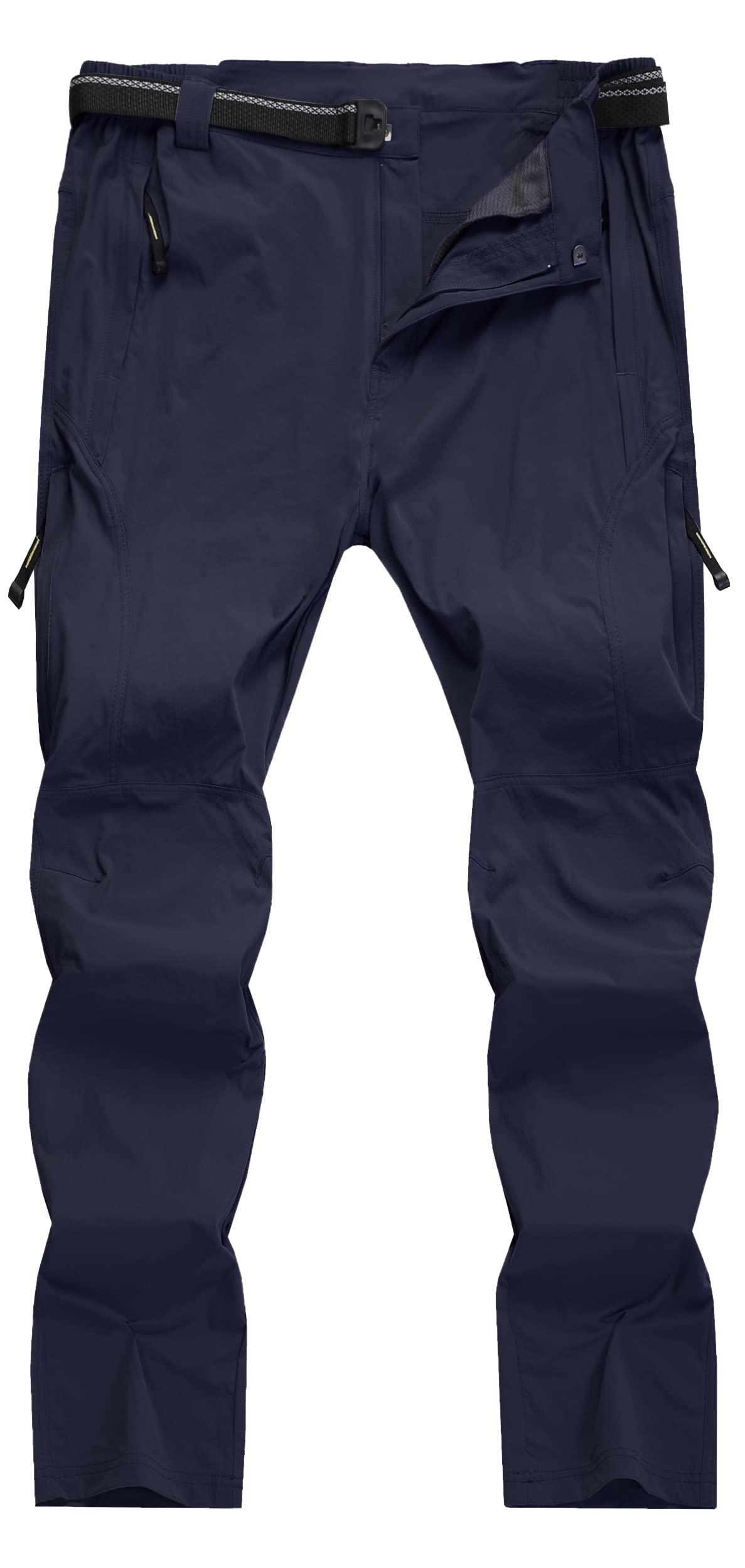 Men's Quick-Dry Water Resistant Hiking Cargo Pants - Lightweight Breathable Outdoor Work Pants with Zipper Pockets for Mountain Climbing, Camping & Travel Adventures
