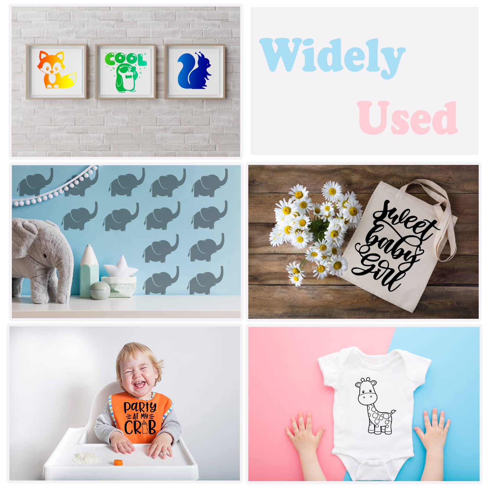 22 Pack Baby Shower Stencils for Onesie Decorating Kit - Mixed Animal & Phrase Templates for Baby Clothes, Bibs, Bodysuits & Shoes | Perfect for DIY Baby Shower Gifts, Nursery Decor & Personalized Baby Clothing