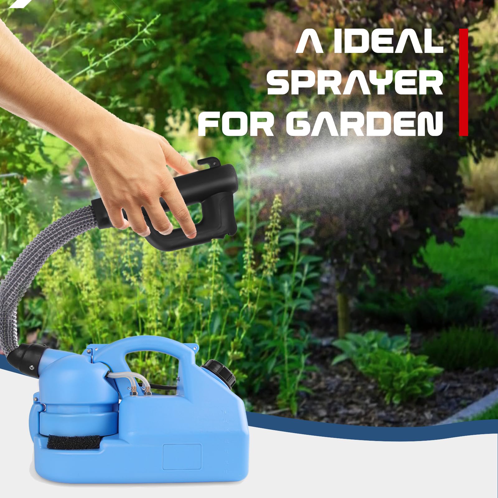 SWANSOFT 7L (1.85 Gallon) Electric ULV Fogger Machine - Portable Atomizer Sprayer for Home Indoor Use - Ideal for Disinfection, Pest Control & Humidifying