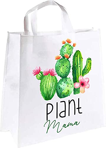 Stylish Plant Mama Tote Bag - Eco-Friendly Cotton Canvas Shopping Bag for Women - Perfect for Groceries, Farmers Market & Everyday Use