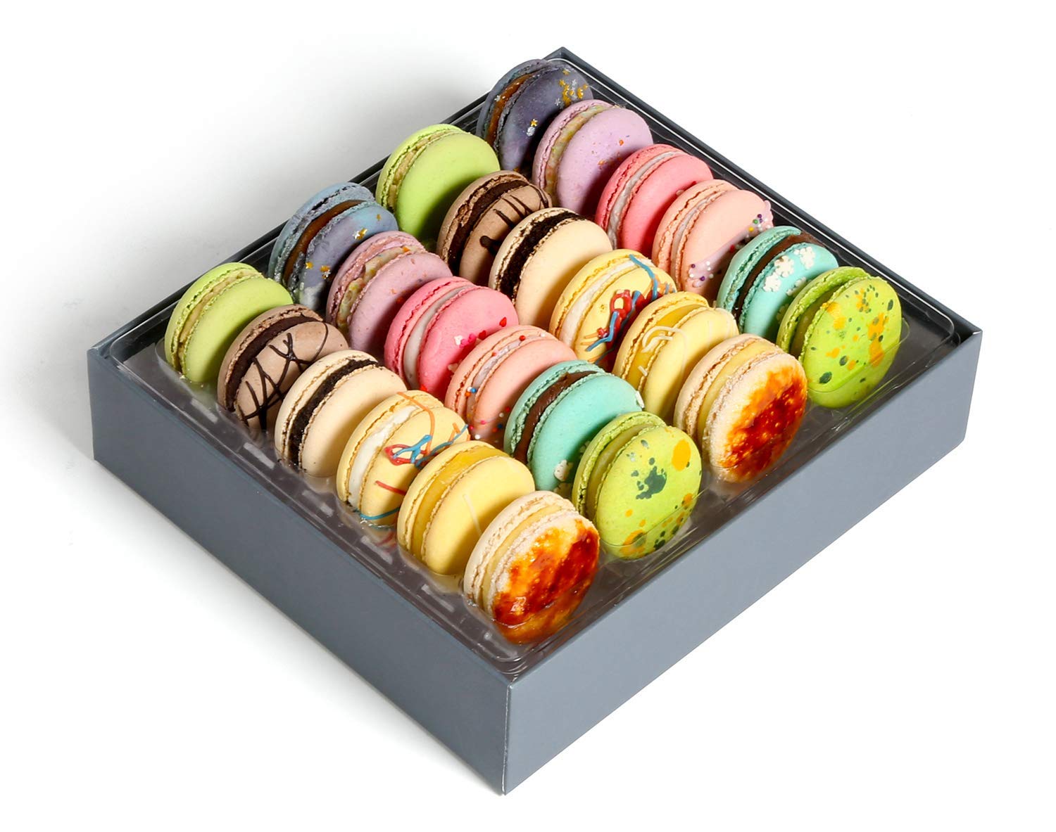 Premium French Macarons Gift Box - Assorted European Cookies Variety Pack (24pcs) for Birthday, Anniversary, Mother's Day, Graduation, Corporate Gifts | Elegant Treats for Women, Men, Kids & All Occasions | Perfect for Parties, Afternoon Tea & Special Celebrations