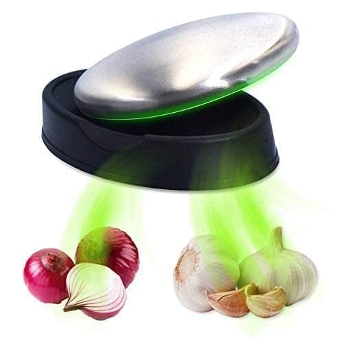 PARVY® Stainless Steel Soap - Odor Eliminator for Hands | Removes Onion, Garlic & Fish Smells | Kitchen & Cooking Essential (1 Pack)
