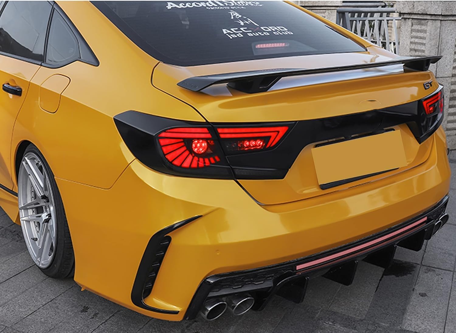 INGINUITY TIME LED Tail Lights for Honda Accord 10th Gen (2018-2022) - Smoked Sequential Turn Signal DRL Rear Lamp Assembly - Upgrade Your Car's Style & Safety at Night Driving