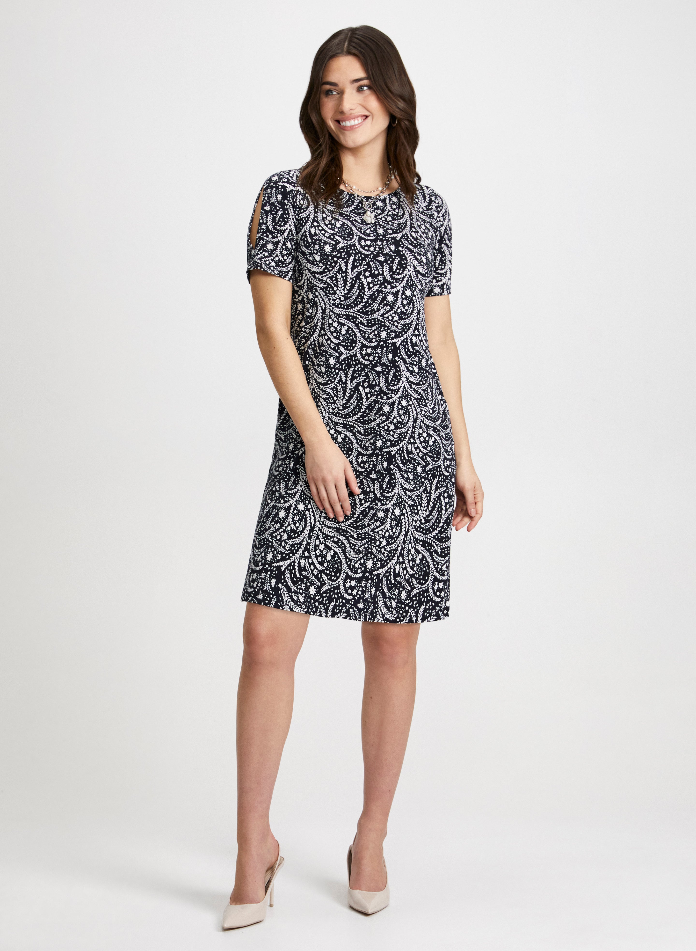 Stylish Cold Shoulder Dress with Hoop Earrings Set - Perfect for Date Nights, Parties & Summer Outfits | Women's Fashion