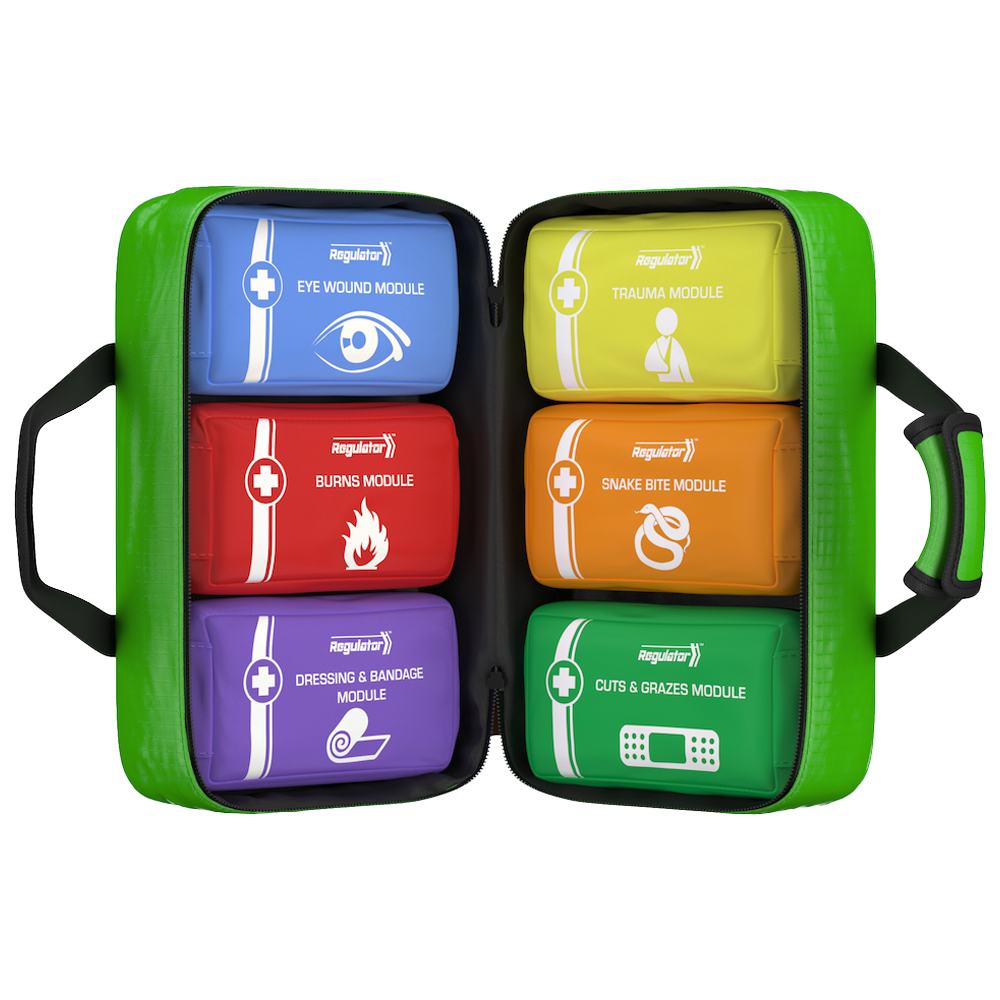 MODULATOR 4 Series Softpack First Aid Kit - 36 x 24 x 14cm Compact Emergency Medical Supplies for Home, Car, Camping & Outdoor Adventures
