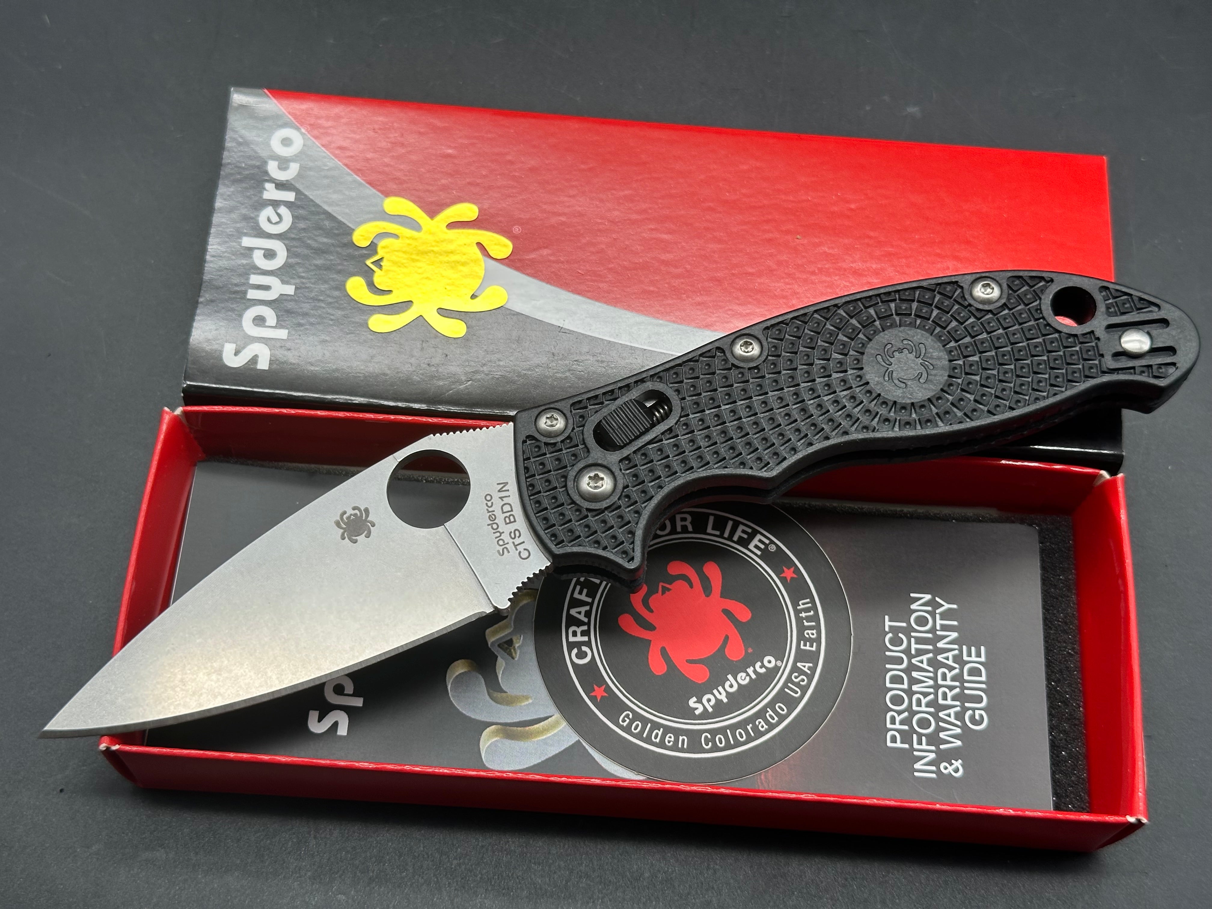 Spyderco Manix 2 Lightweight Folding Knife - 3.37