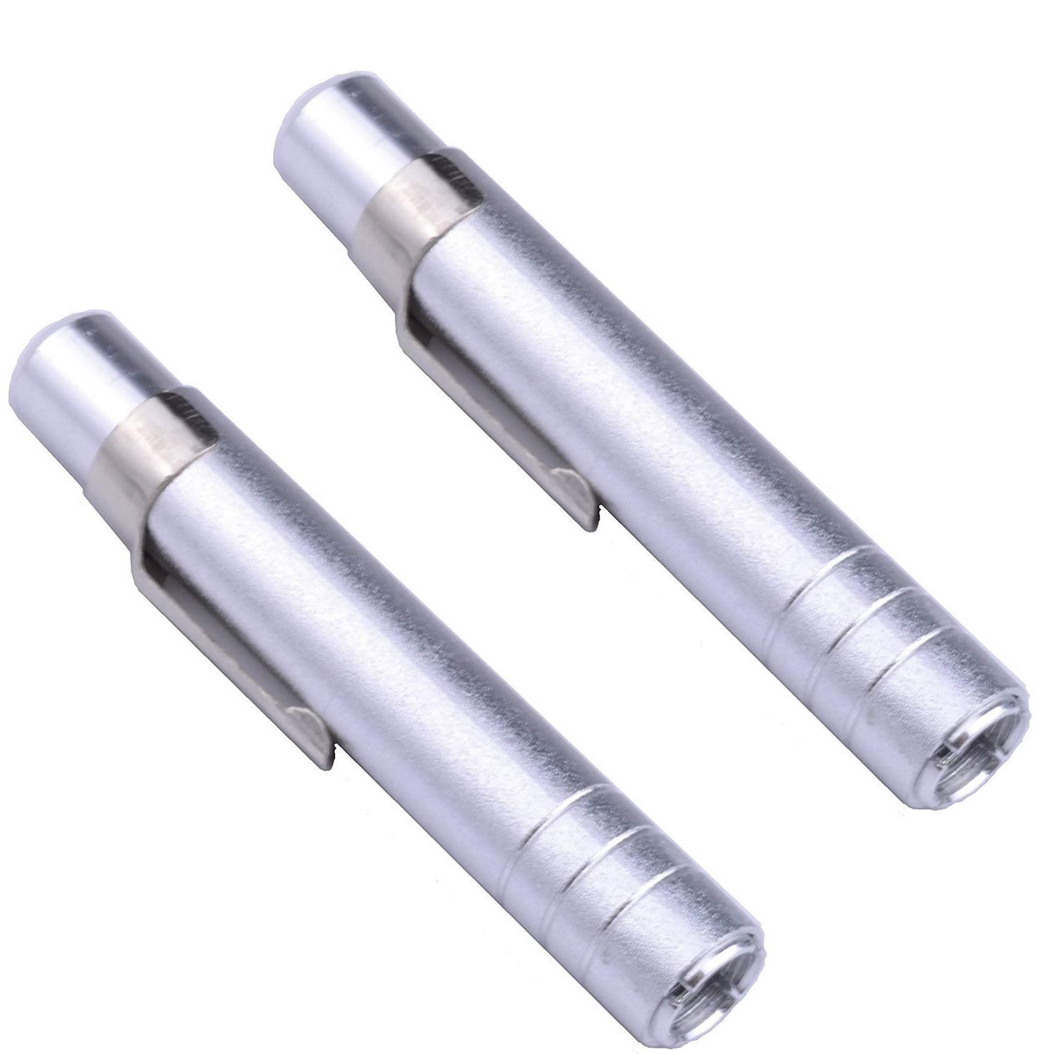 2 Pack Silver Aluminum Alloy Chalk Holder - Teacher's Chalk Clip Clutch for Classroom, Blackboard & Art Drawing (Durable & Ergonomic Design)