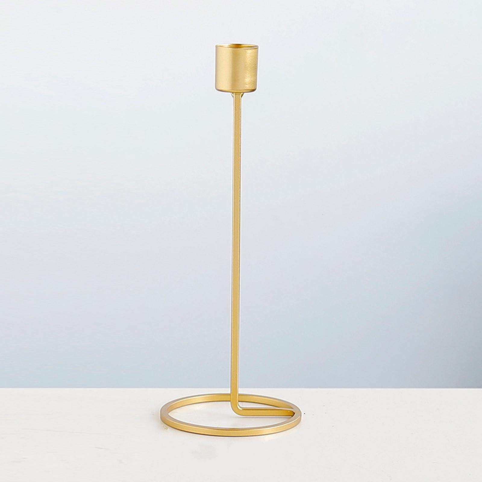 Elegant Gold Candlestick Holders - Set of 2, 25cm Height for Wedding Centerpieces, Home Decor & Tabletop Display | Vintage Candle Stand for Romantic Dinners, Holiday Decorations & Special Occasions