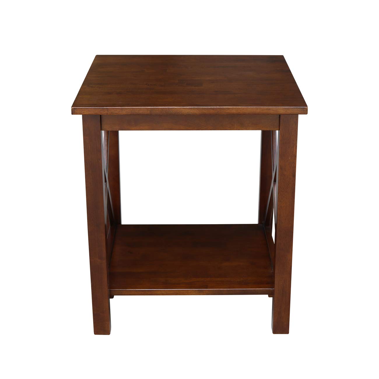 International Concepts End Table - Modern Side Table for Living Room, Bedroom & Office - Small Accent Table with Sturdy Wooden Frame & Sleek Design - Perfect for Coffee, Books & Decor