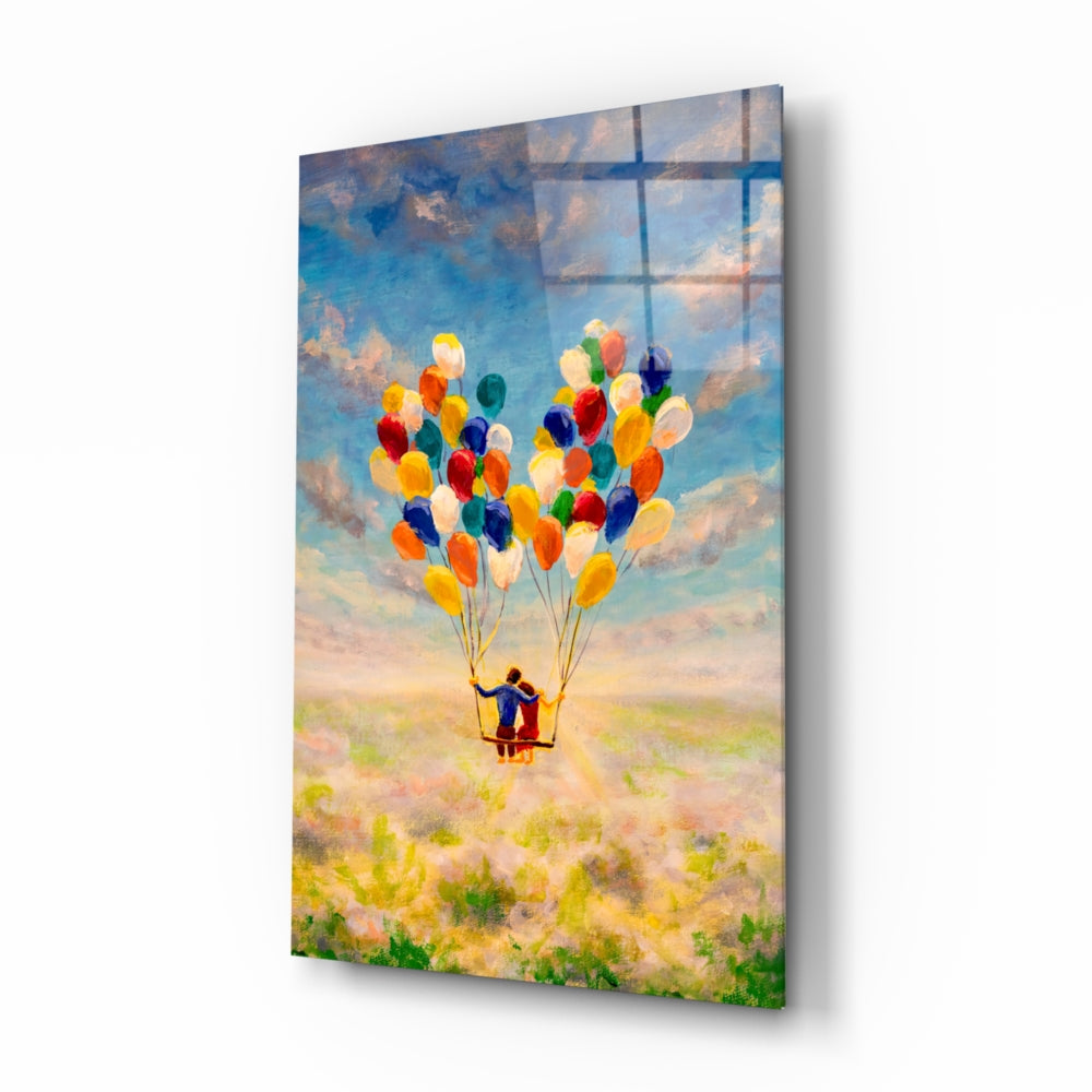 Dream Place Glass Wall Art - Elegant Home Decor for Living Room, Bedroom & Office - Perfect for Gifts & Interior Design