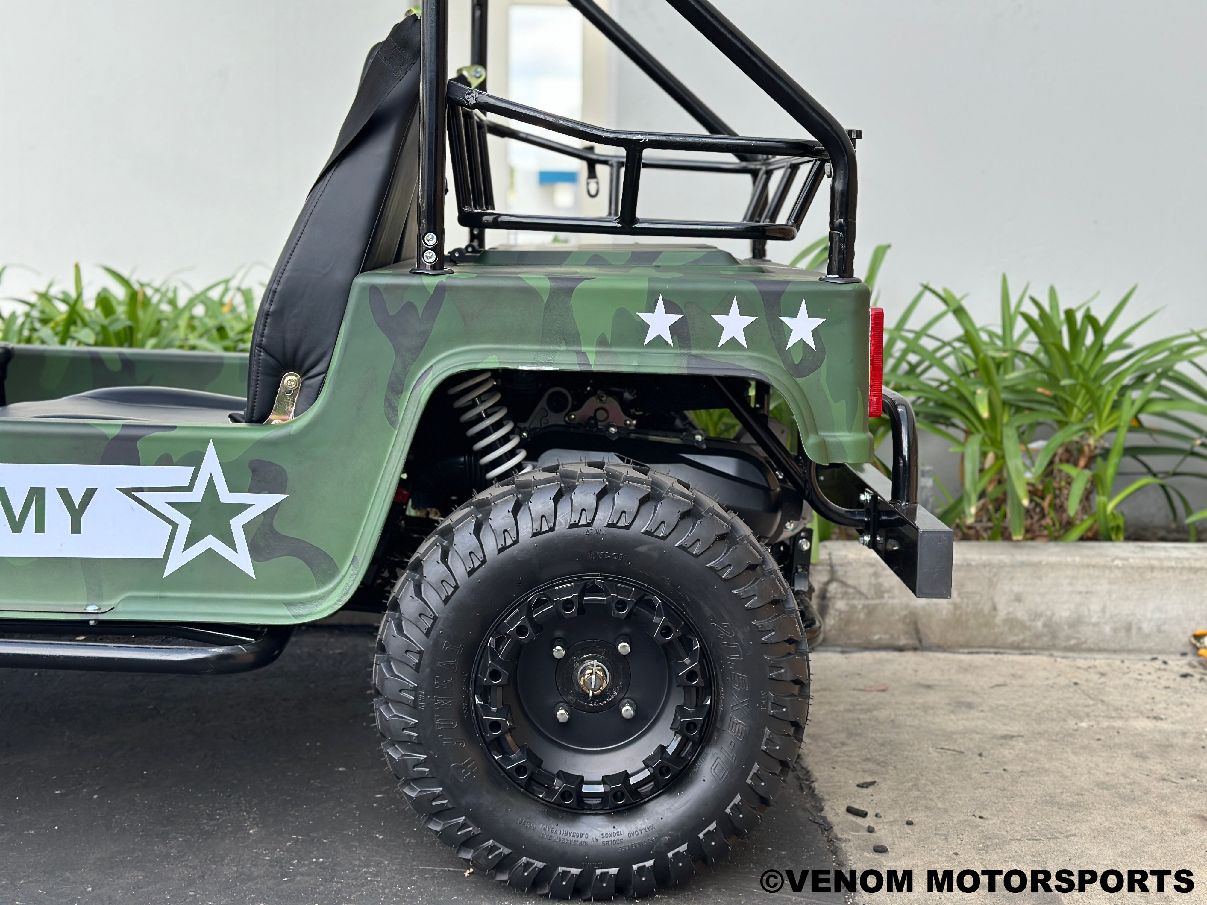 Venom 200cc Mini Jeep - Willys Edition, Full Size Automatic Off-Road Vehicle for Kids & Adults - Perfect for Backyard, Camping & Trail Adventures